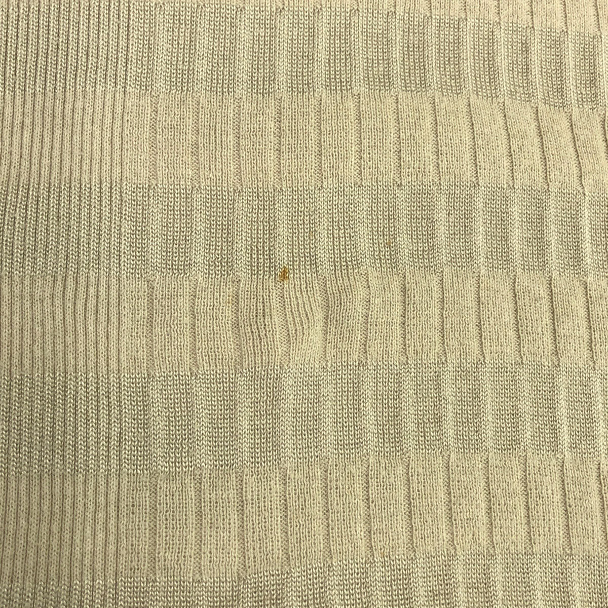 ARMANI EXCHANGE アルマーニ エクスチェンジ ボーダー柄 長袖 Vネック セーター M ベージュ系×グレー系 ニット レディース