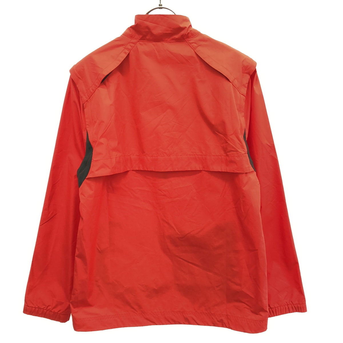 NIKE ナイキ ロゴプリント ゴルフ ウインドブレーカー M レッド ダブルファスナー トレーニング ジャケット メンズ