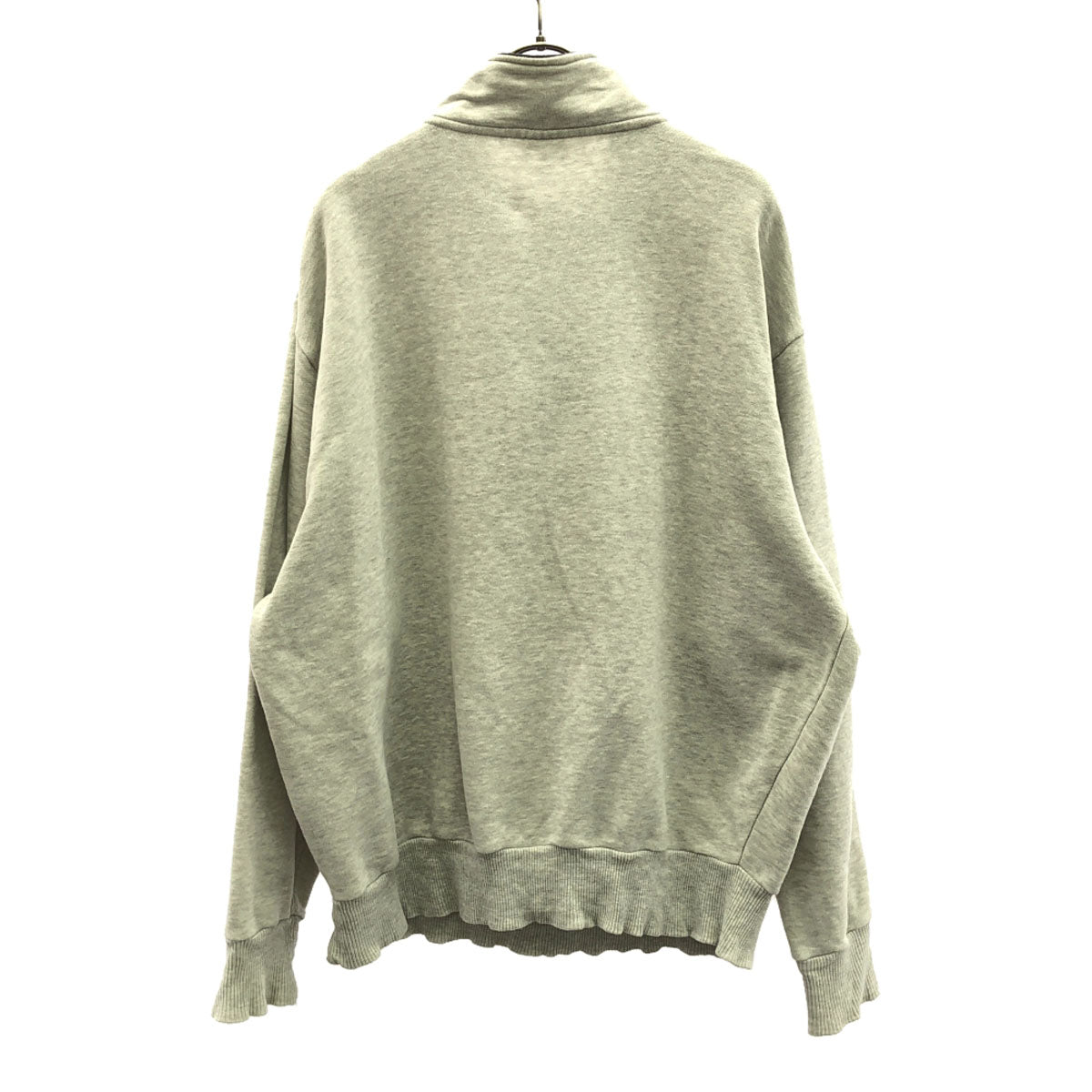 Champion チャンピオン ロゴプリント 長袖 ハーフジップ トレーナー L グレー プルオーバー スウェット メンズ