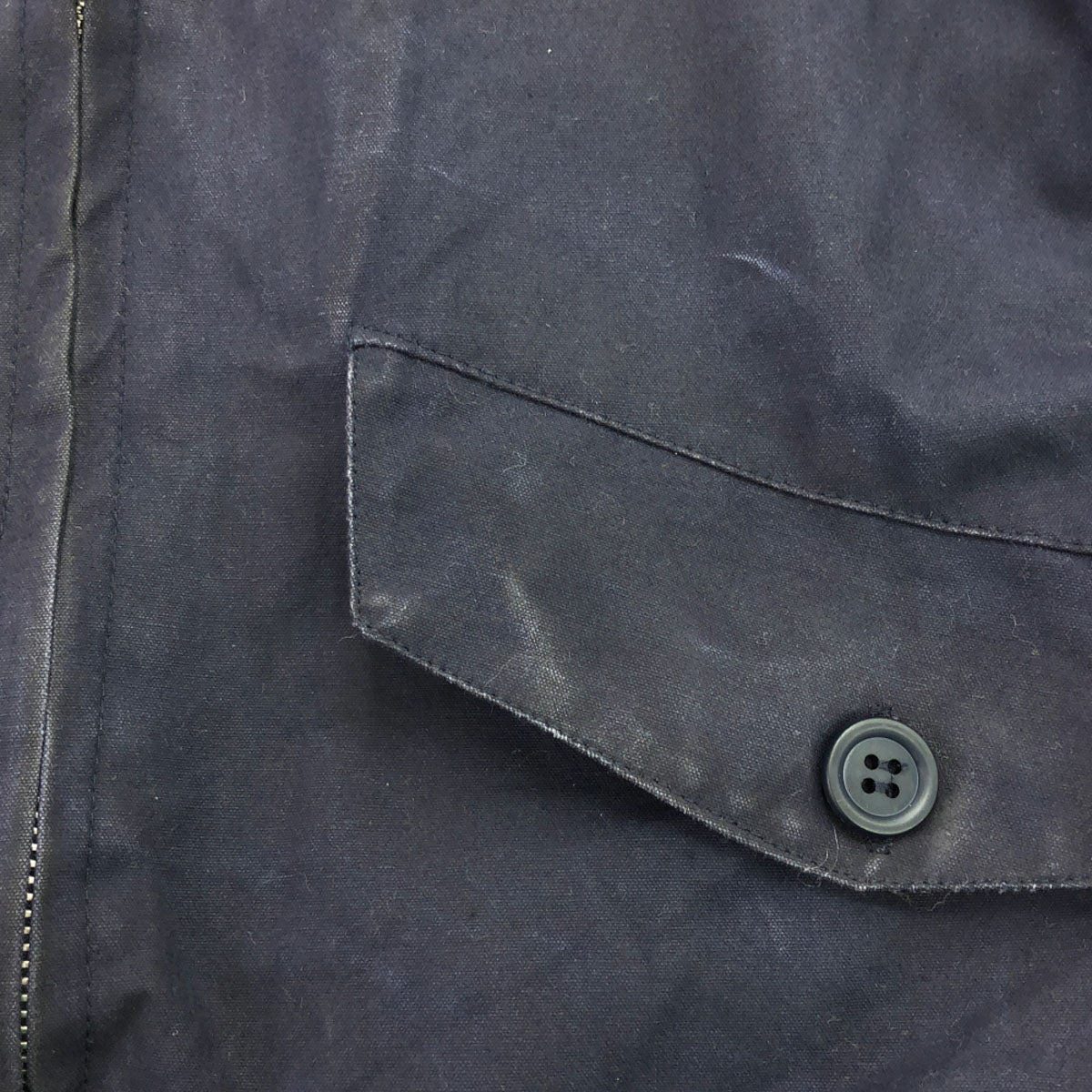 GRENFELL グレンフェル 英国製 スイングトップ 34 ネイビー 裏チェック ジャケット メンズ