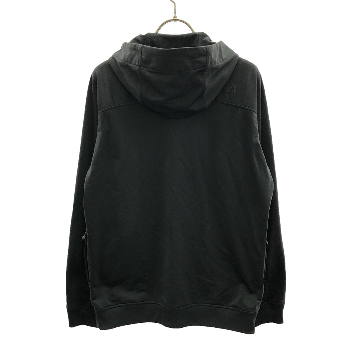 THE NORTH FACE ザノースフェイス ロゴ刺繍 長袖 モーメンタムフーディ ジップパーカー M ブラック アウトドア NT11303 メンズ