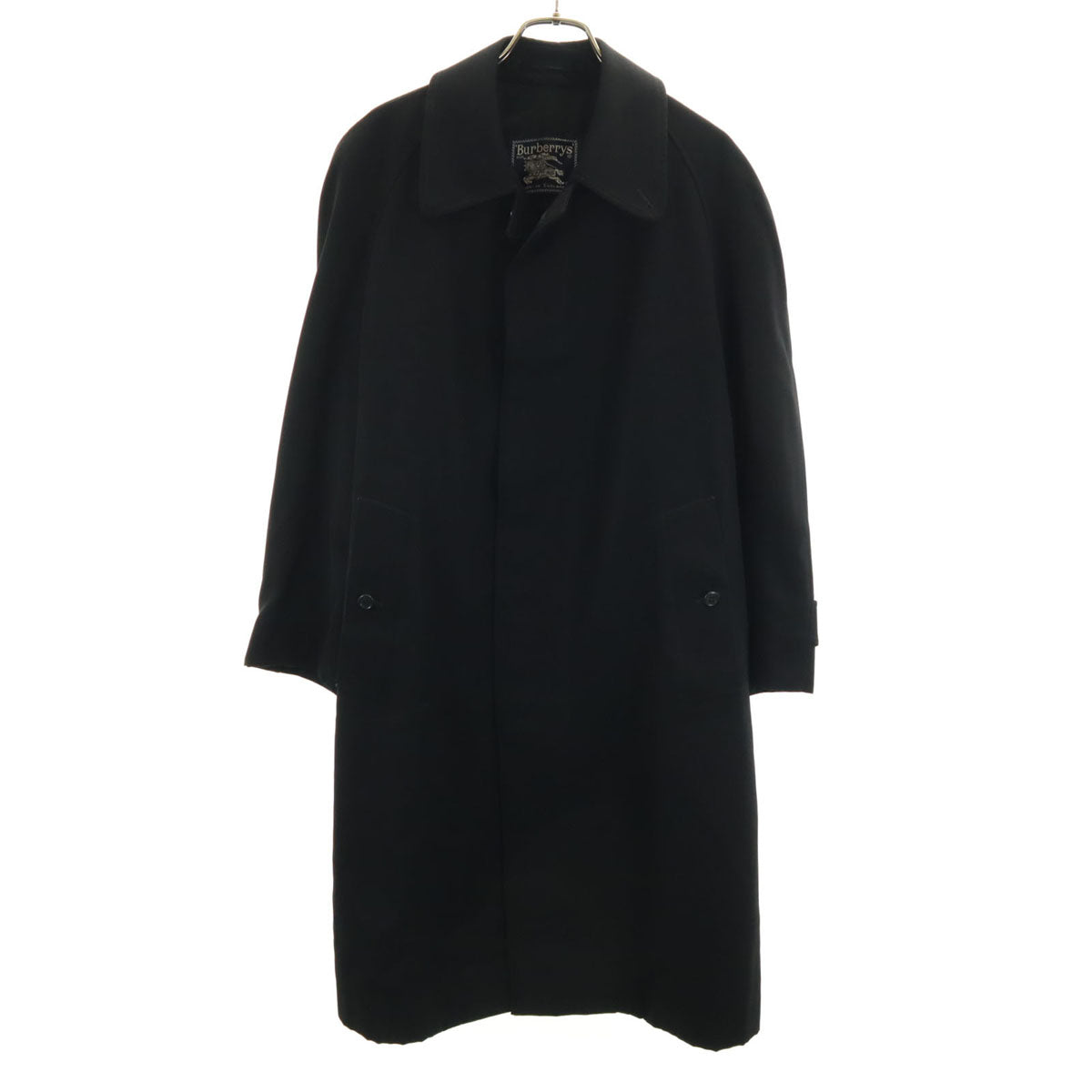 Burberrys バーバリーズ 80s 英国製 ヴィンテージ ロングコート ブラック メンズ