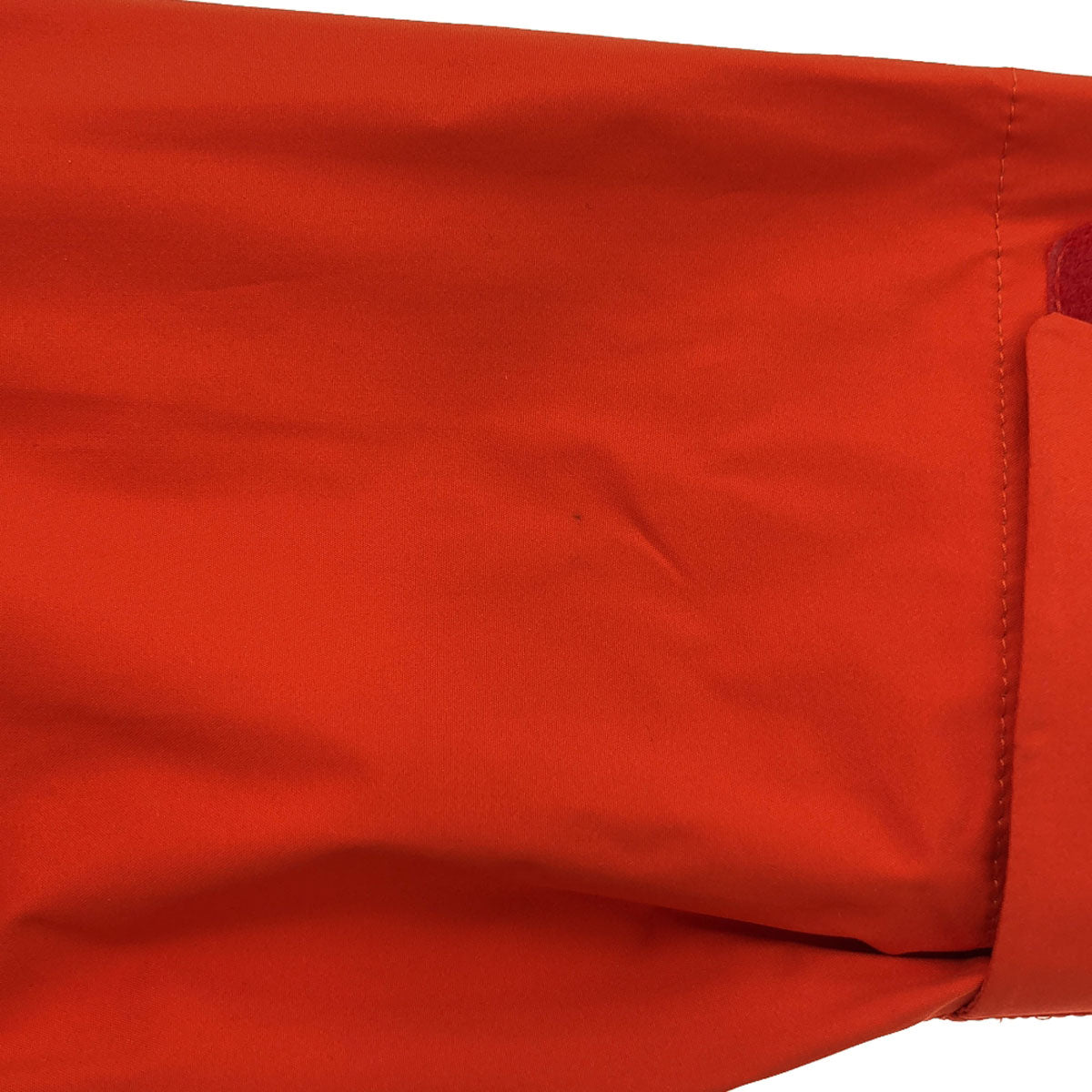 Mammut マムート ロゴ刺繍 長袖 マウンテンパーカー S オレンジ系 収納袋付き ダブルファスナー アウトドア メンズ