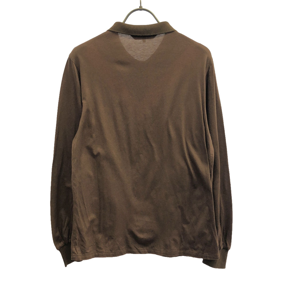 Christian Dior SPORTS クリスチャンディオール スポーツ 80s 90s オールド 幾何学柄 長袖 ポロシャツ M ブラウン レディース