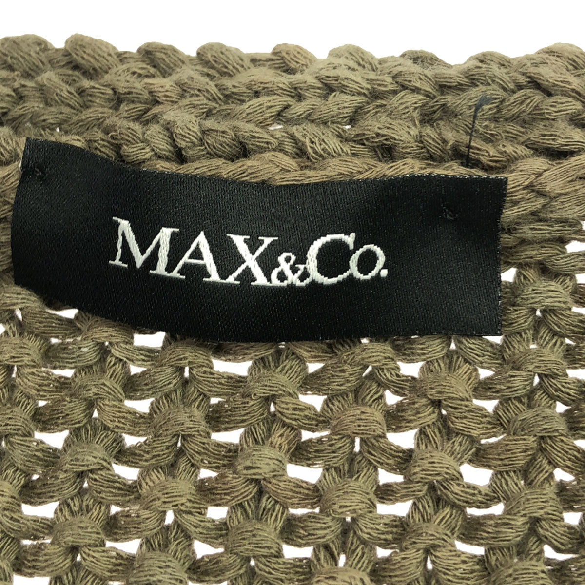MAX&CO マックスアンドコー コットン ニットジャケット L ブラウン レディース