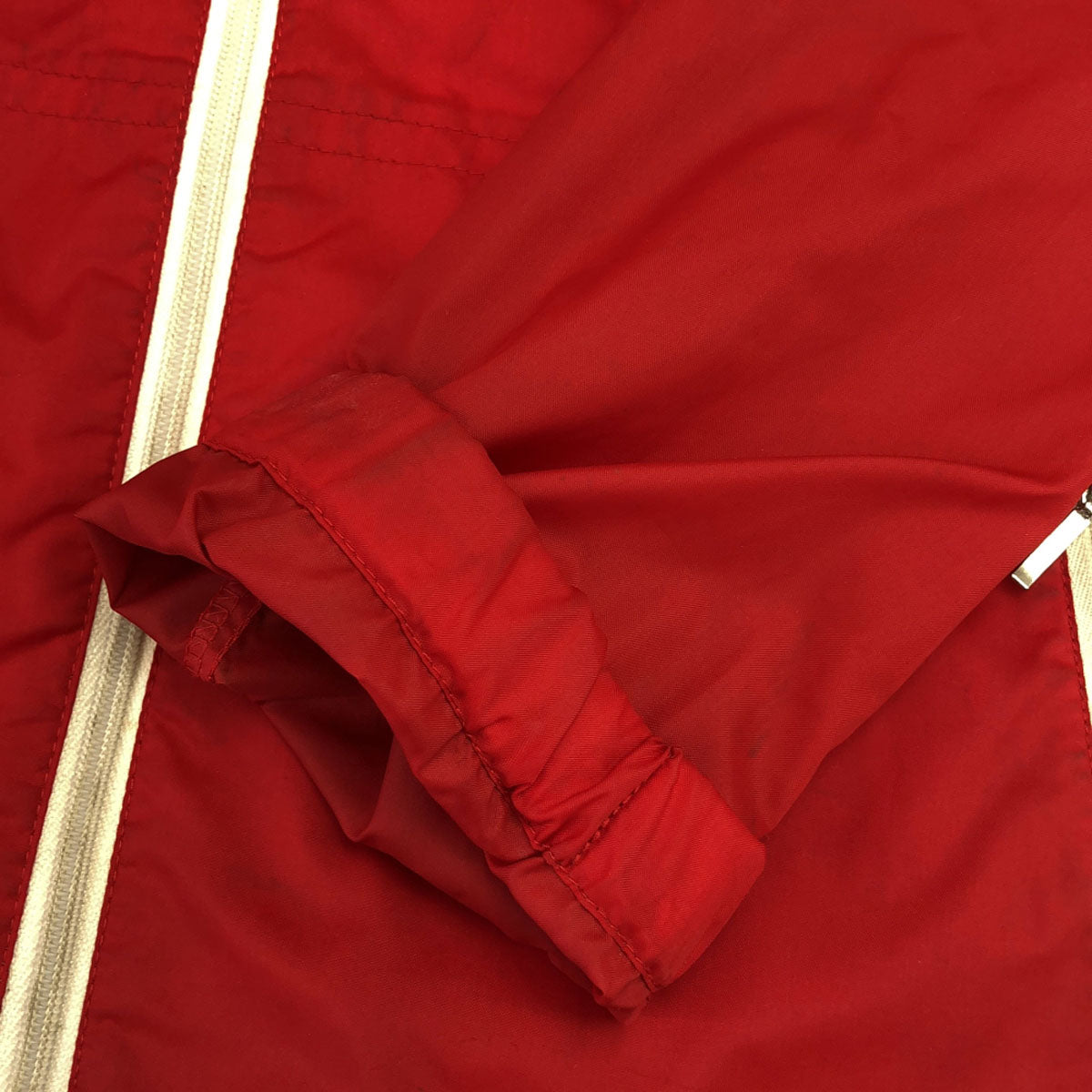 adidas アディダス ヴィンテージ トレフォイルロゴ ウィンドブレーカー M レッド メンズ