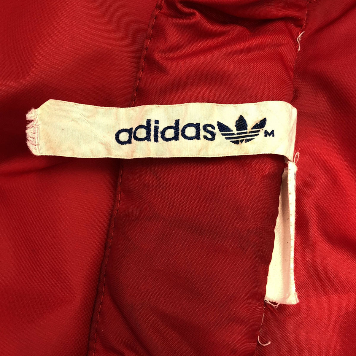 adidas アディダス ヴィンテージ トレフォイルロゴ ウィンドブレーカー M レッド メンズ