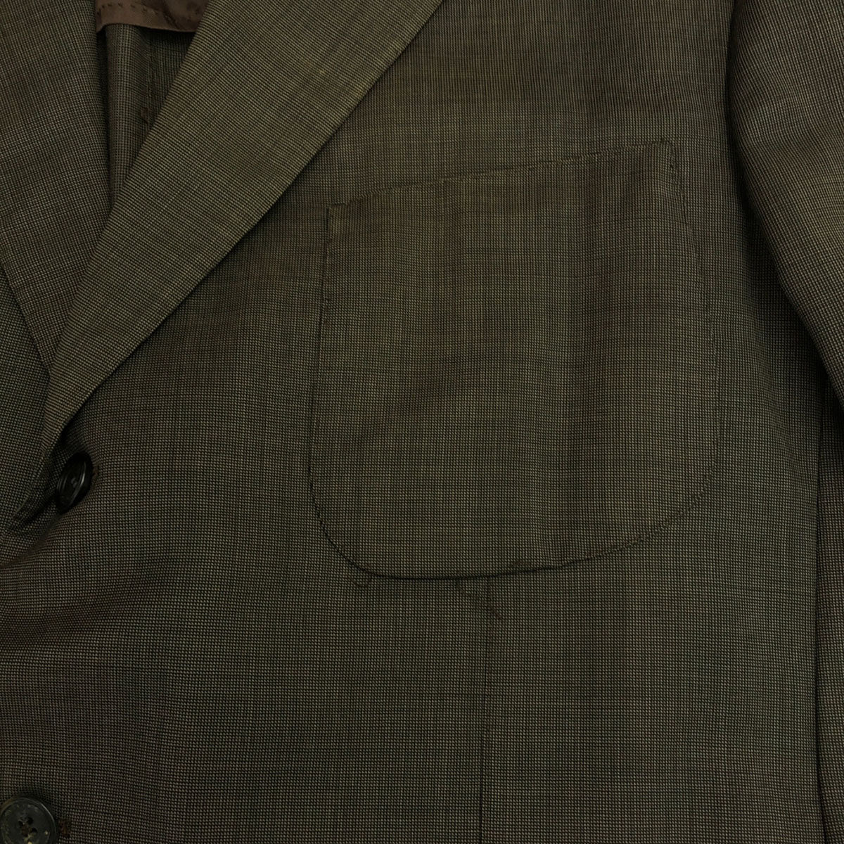 Ermenegildo Zegna エルメネジルド ゼニア テーラードジャケット ブラウン 肩パット入り メンズ