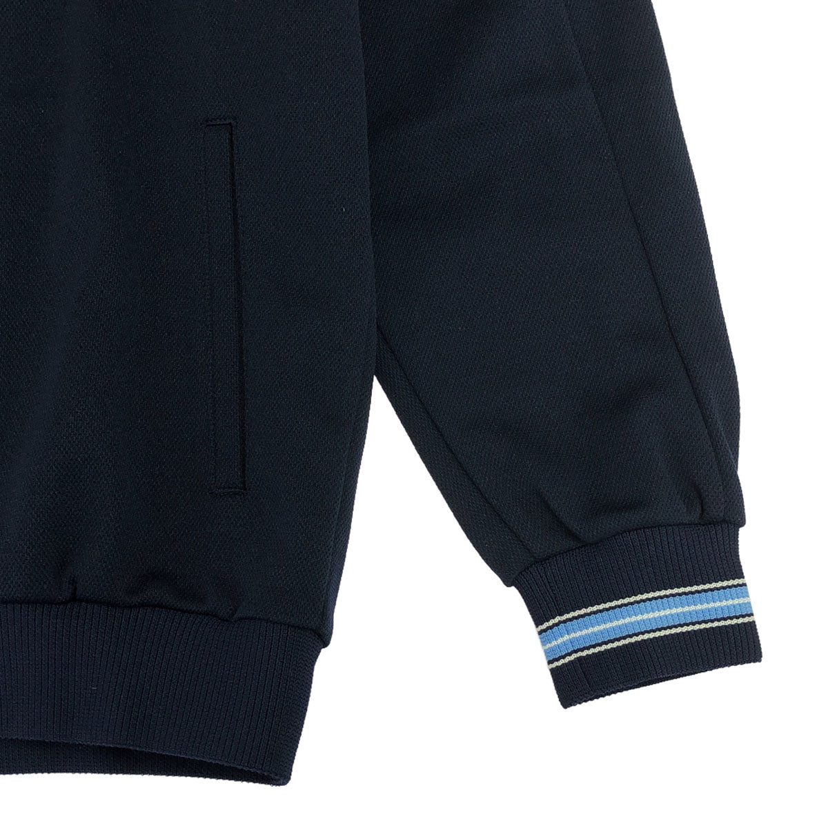 adidas アディダス 80s デサント製 ヴィンテージ トレフォイルロゴ 長袖 トラックジャケット 160 ネイビー系 ADJ-803 トレーニング ジャージ キッズ