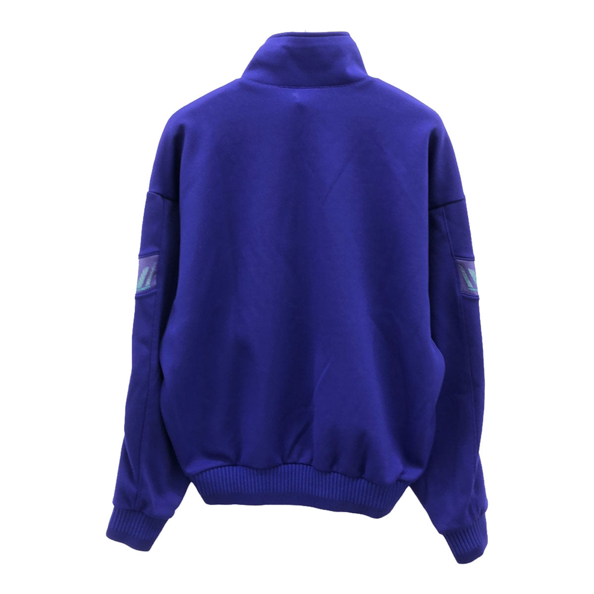 adidas アディダス 80s デサント製 ヴィンテージ トレフォイルロゴ トラックジャケット L ブルー系 ATS-805 トレーニング ジャージ メンズ