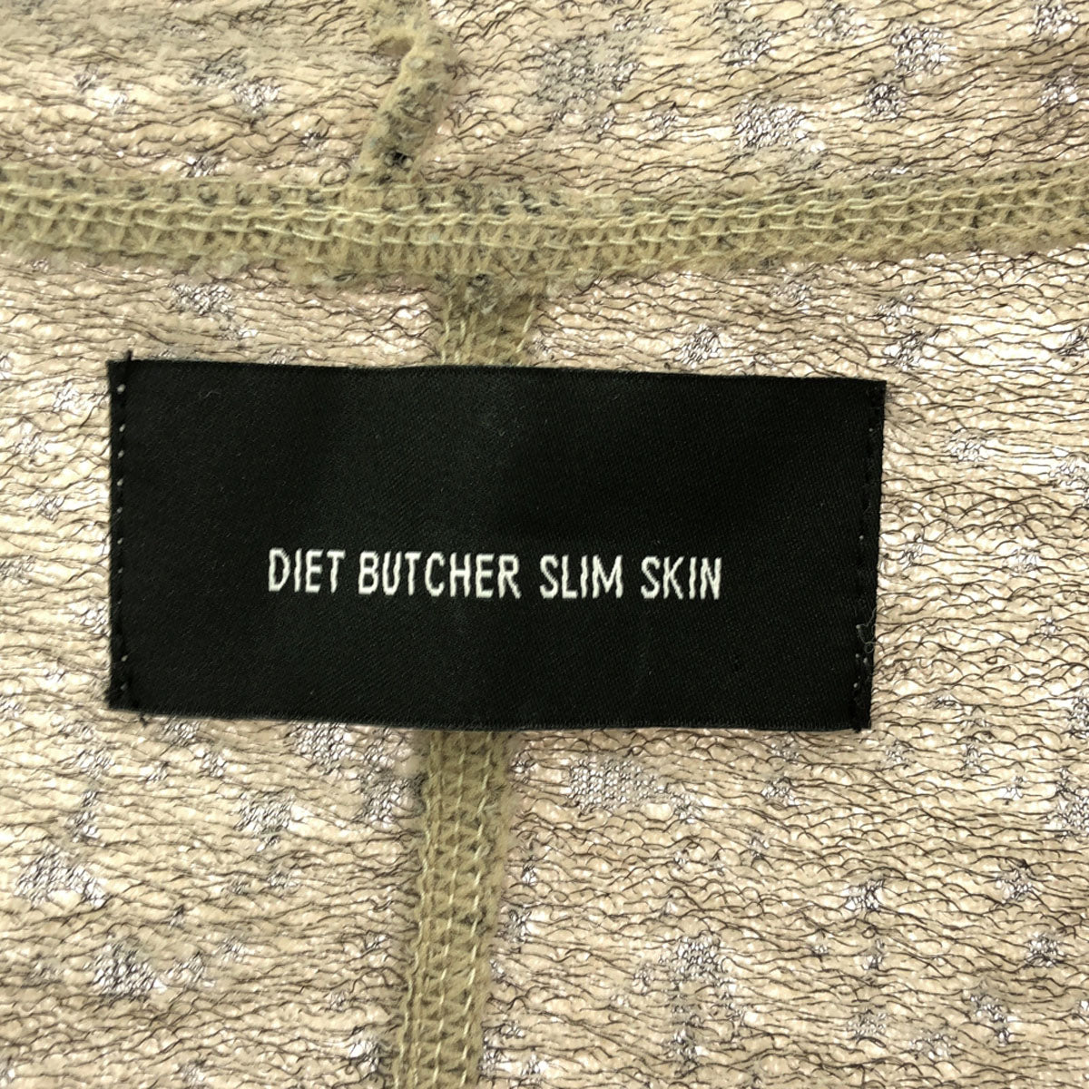DIET BUTCHER SLIM SKIN ダイエットブッチャースリムスキン 日本製 総柄 長袖 パーカー 2 グレージュ メンズ