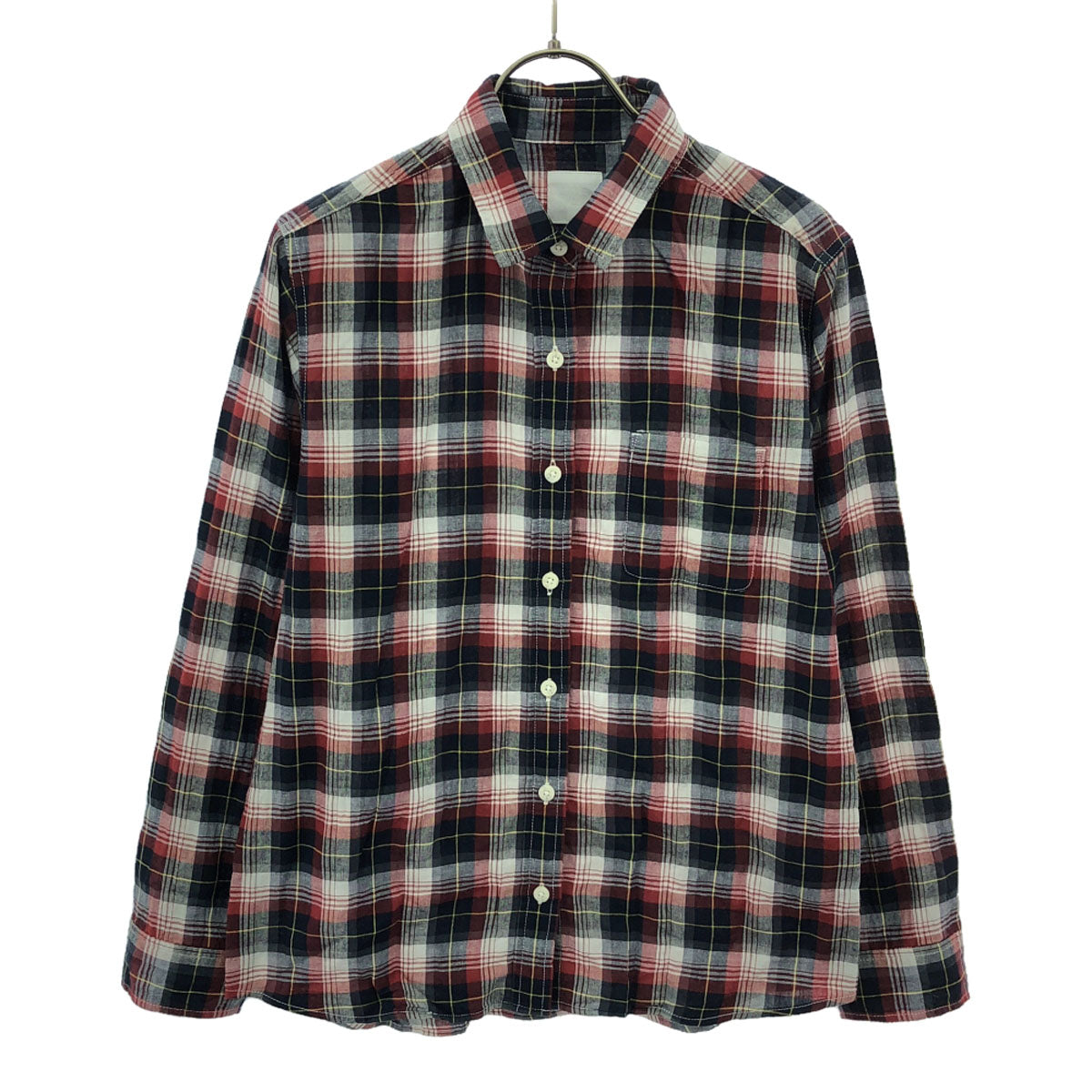 THE NORTH FACE ザノースフェイス チェック柄 長袖 シャツ M レッド×ブラック アウトドア NRW11406 レディース