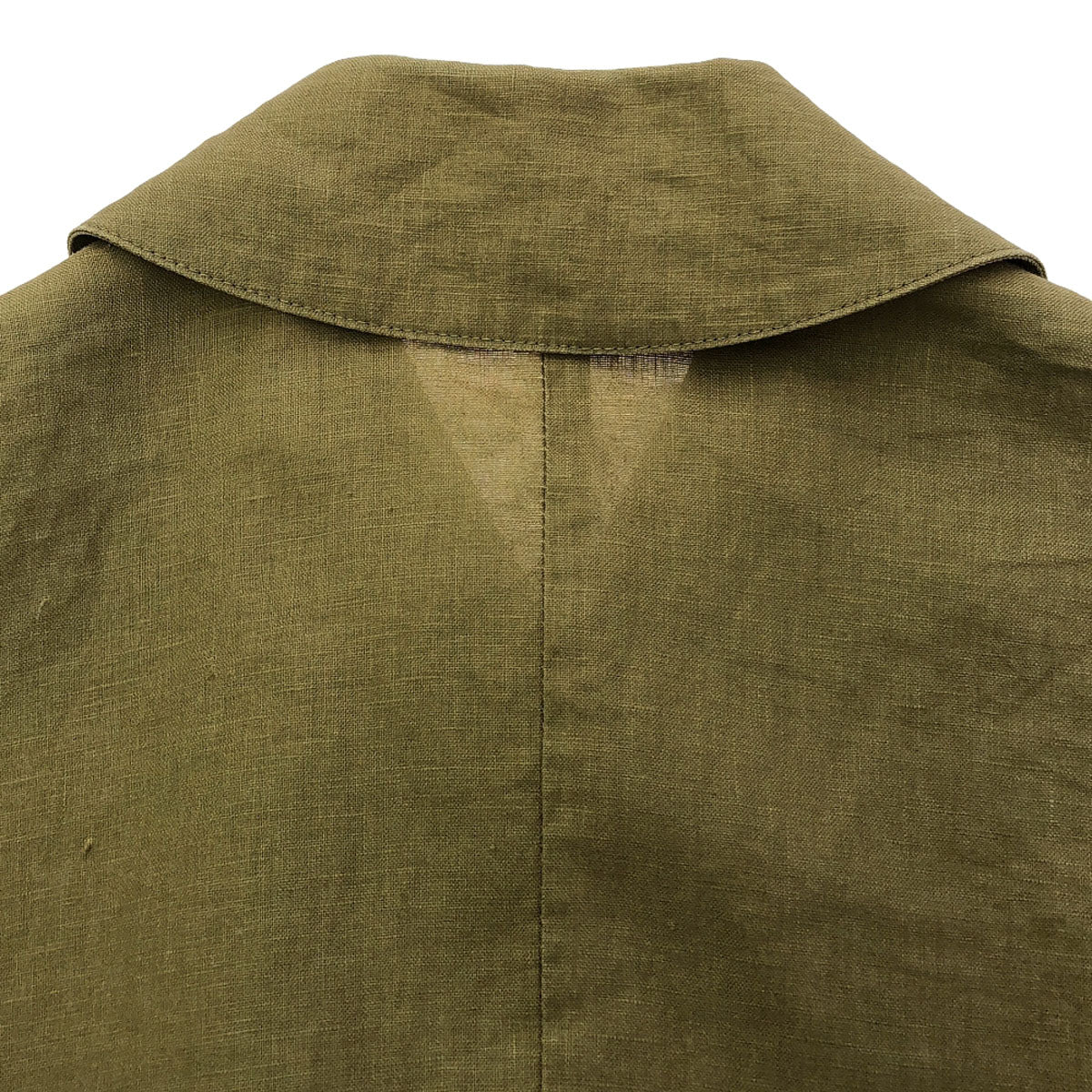 Mackintosh マッキントッシュ 英国製 リネン100% ステンカラーコート 34 ブラウン レディース