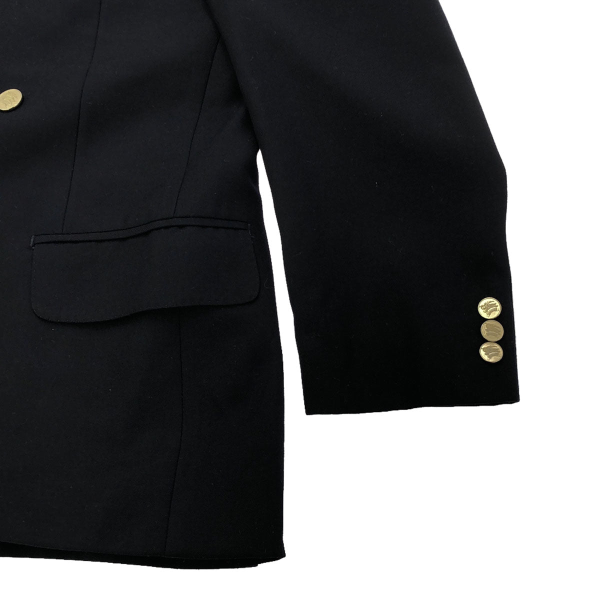 Burberrys バーバリーズ 90s ウール100% オールド テーラードジャケット ネイビー 肩パット入り メンズ