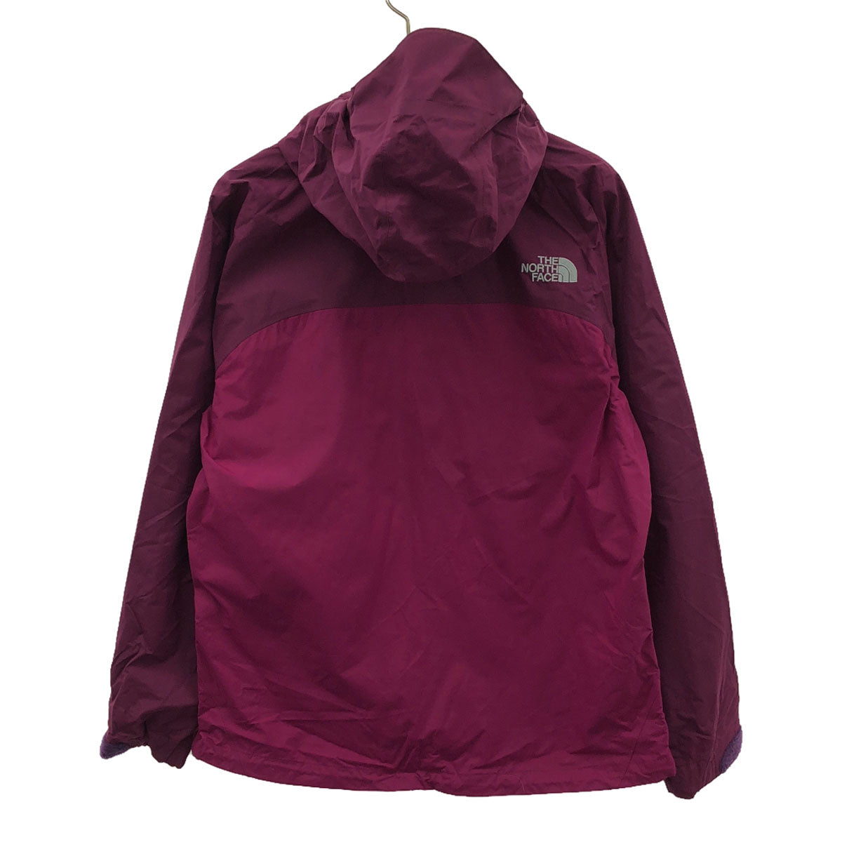 THE NORTH FACE ザノースフェイス ロゴ刺繍 ドットショット ジャケット M パープル アウトドア NPW10180 レディース