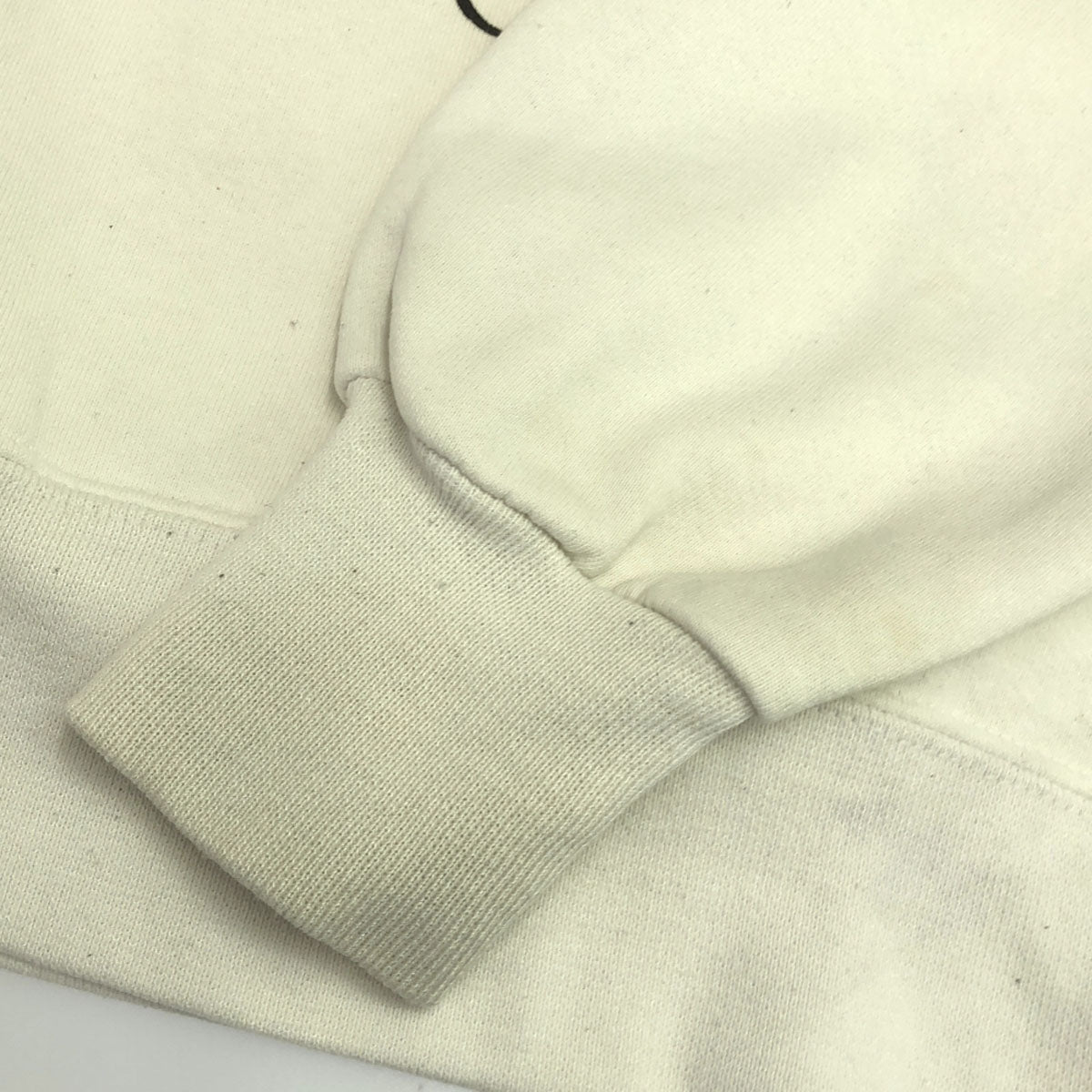 Crazy Shirt クレイジーシャツ 90s USA製 オールド プリント柄 長袖 スウェット S ホワイト トレーナー クリバンキャット バックプリント メンズ