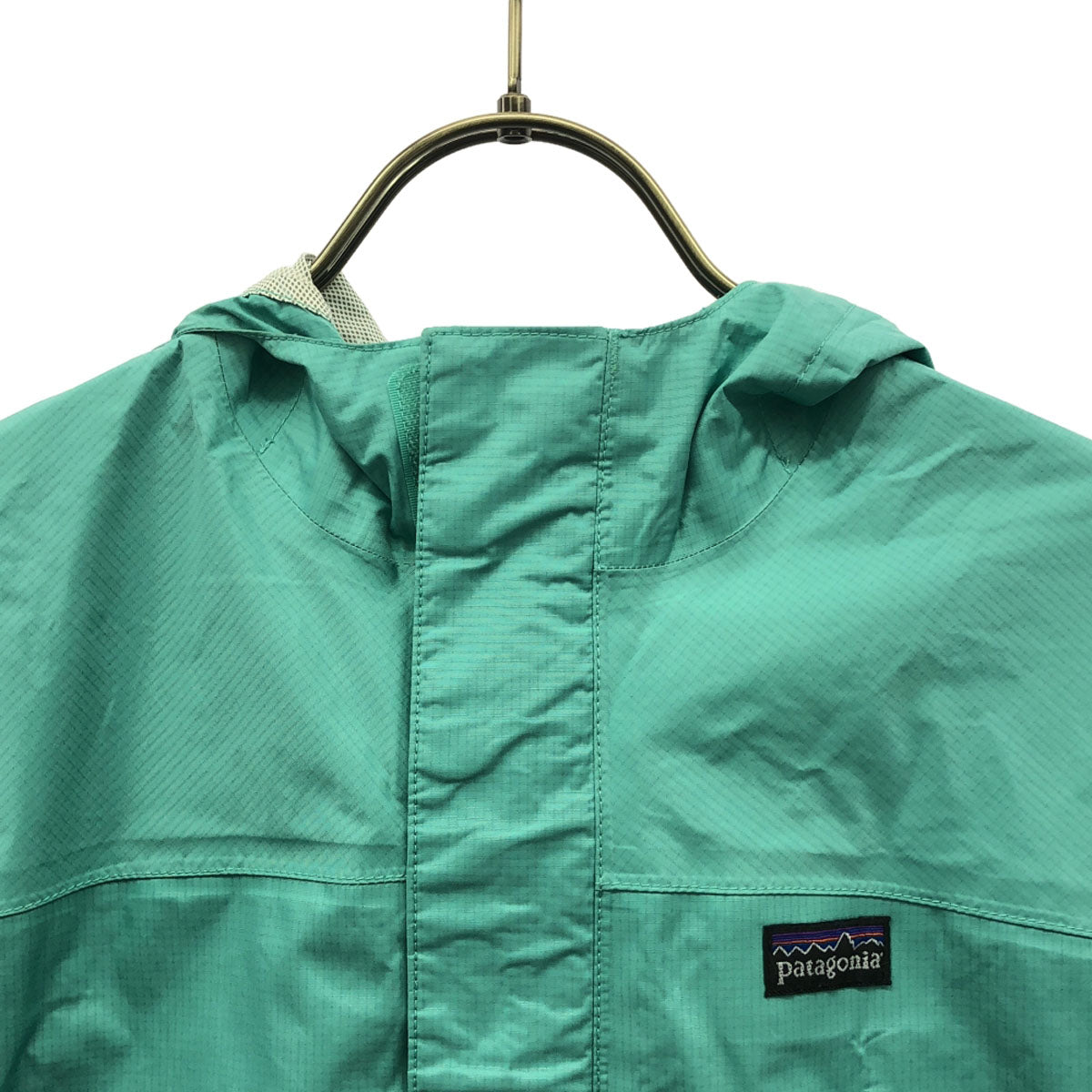 patagonia パタゴニア ロゴワッペン トレントシェル ジャケット XXL(16-18) ミントグリーン アウトドア 64340FA12 キッズ