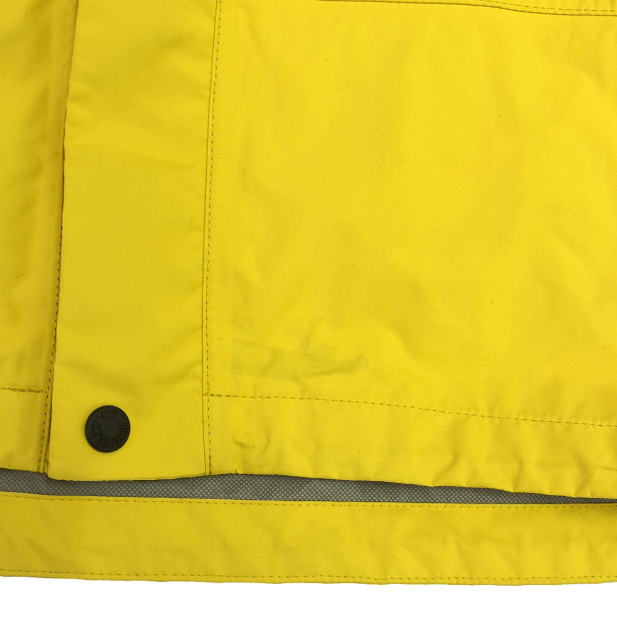 THE NORTH FACE ザノースフェイス ロゴ刺繍 ドットショット ジャケット M イエロー×ネイビー アウトドア NP61530 メンズ