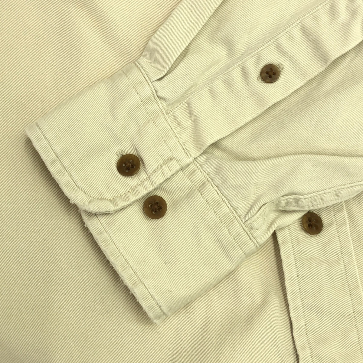 GAP ギャップ 90s オールド 長袖 コットンシャツ L クリーム メンズ