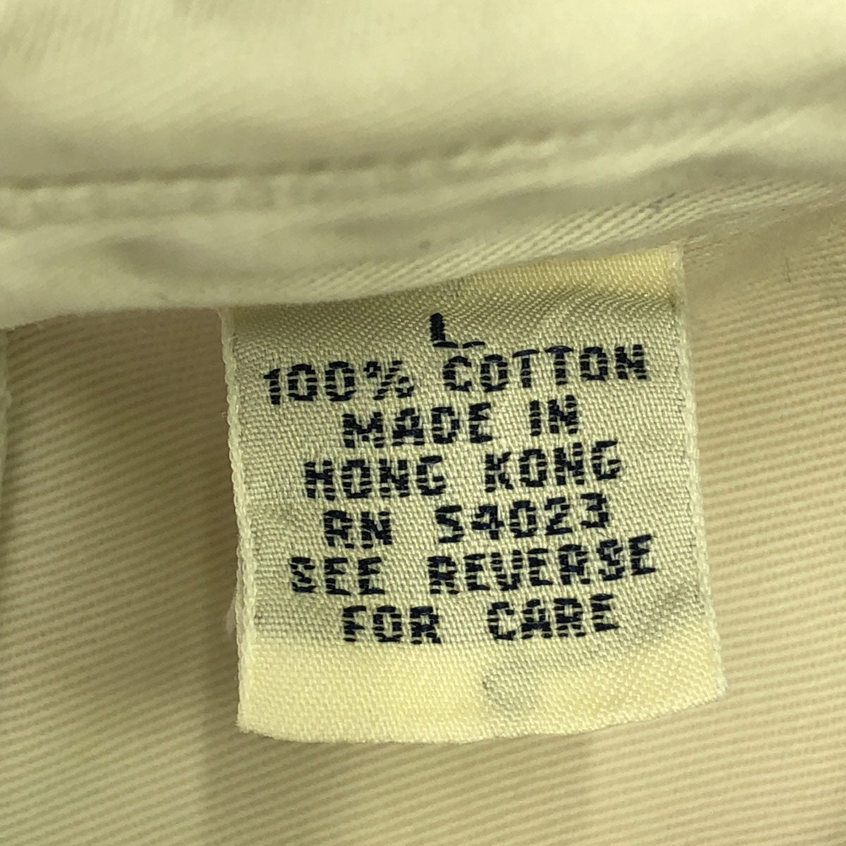 GAP ギャップ 90s オールド 長袖 コットンシャツ L クリーム メンズ