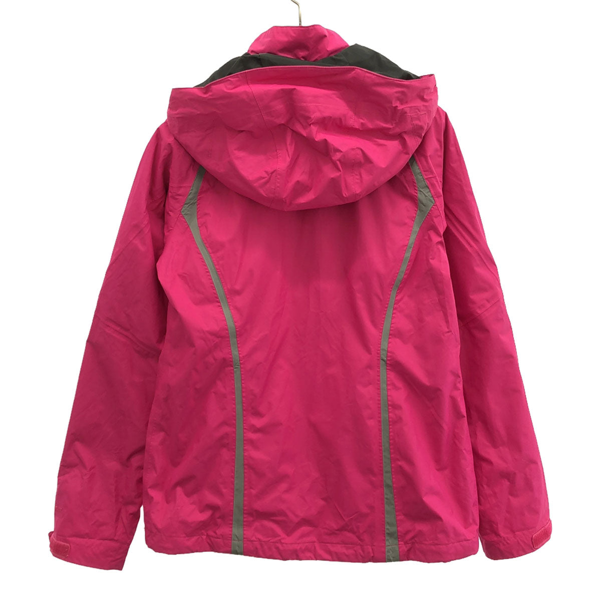 THE NORTH FACE ザノースフェイス ロゴ刺繍 長袖 HYVENT JACKET マウンテンパーカー XS ピンク アウトドア 裏メッシュ レディース