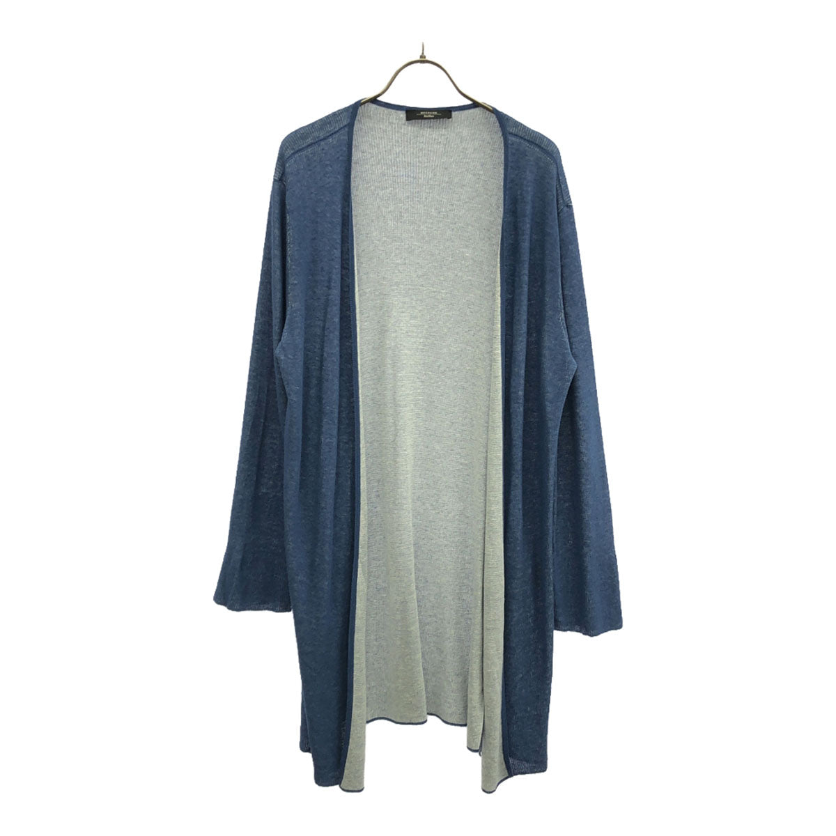 WEEKENDS ウィークエンド 長袖 ロング ニットカーディガン L ブルー MaxMara レディース