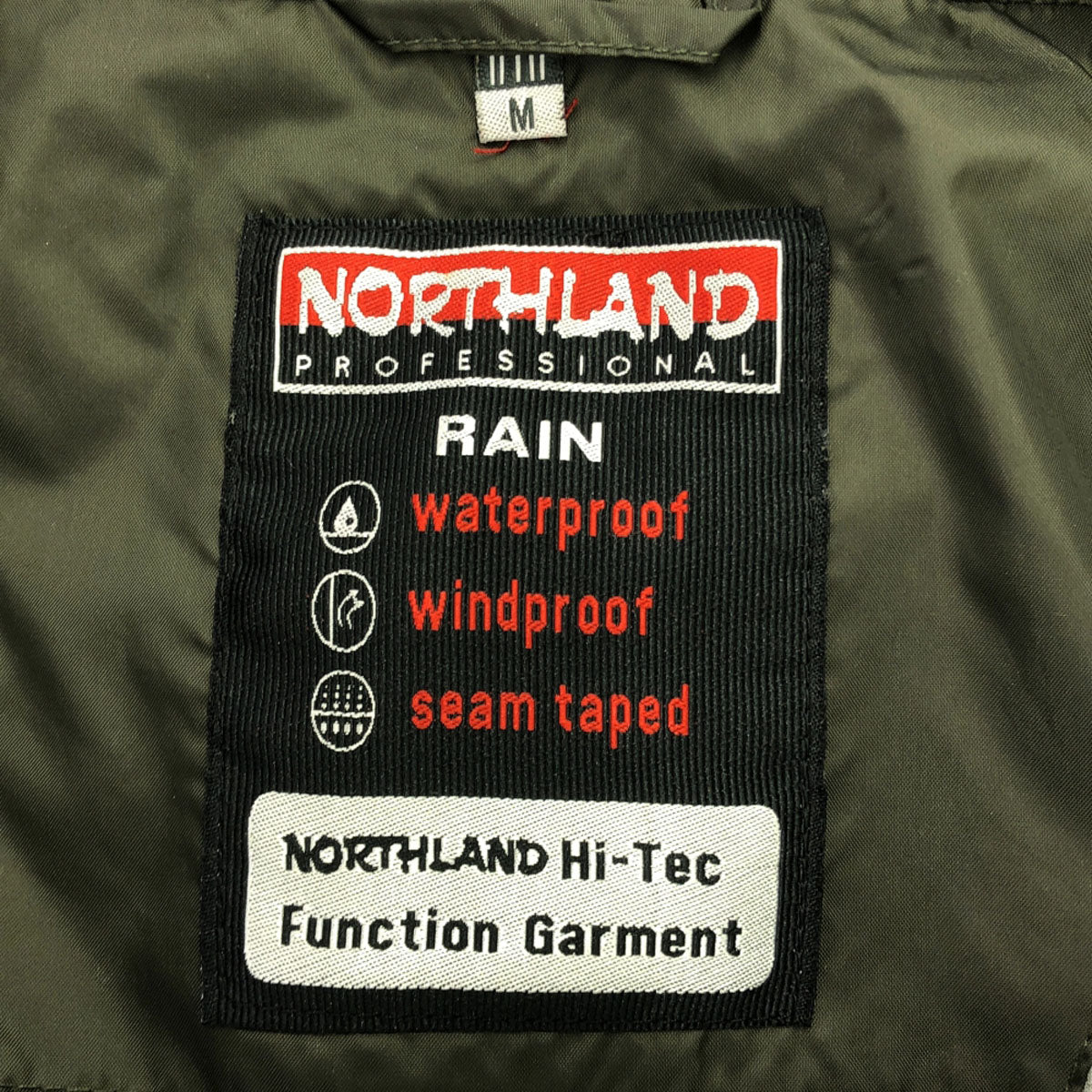NORTHLAND ナイロンジャケット M カーキ レインジャケット メンズ