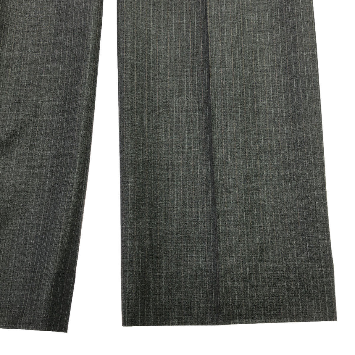 BURBERRY LONDON バーバリーロンドン 三陽商会 ウールブレンド ストライプ柄 スラックスパンツ 36 グレー レディース