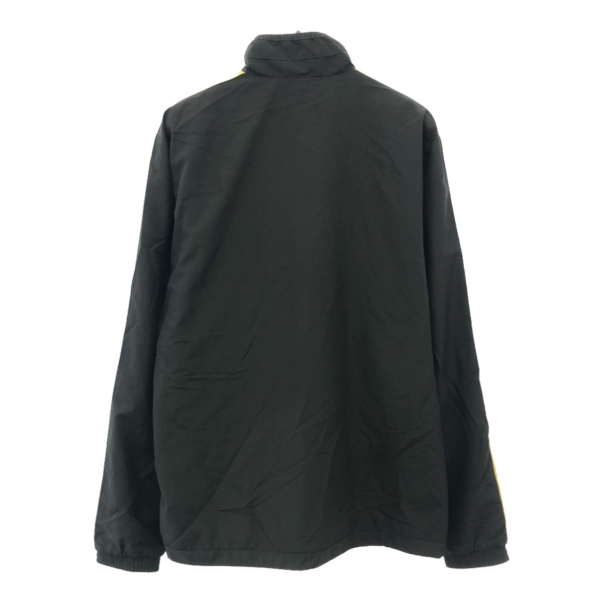 adidas アディダス Fly Emirates ACミラン ロゴ刺繍 サッカー ジャージジャケット M ブラック×ゴールド 裏メッシュ メンズ