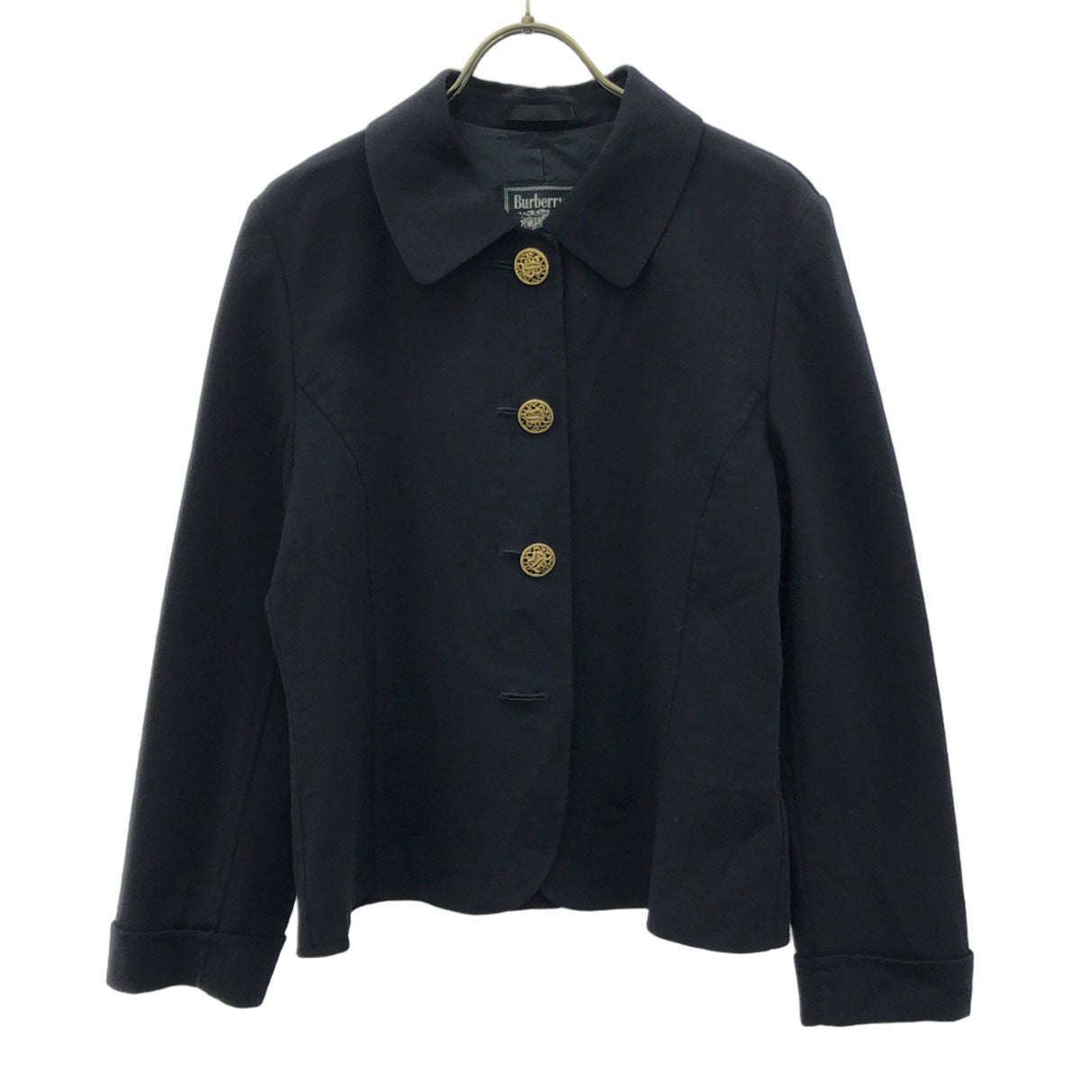 Burberrys バーバリーズ 90s オールド ウールジャケット 9 ネイビー レディース