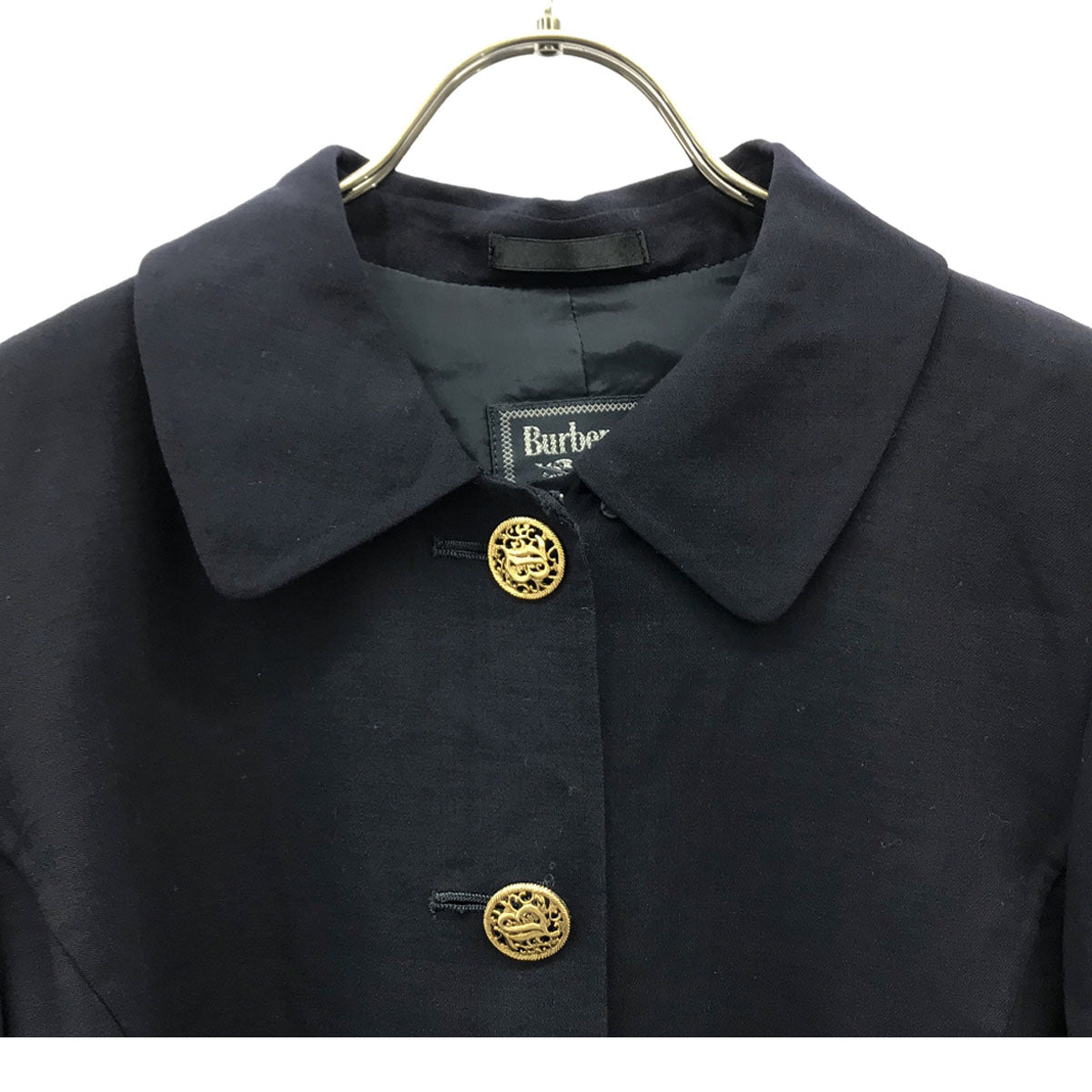 Burberrys バーバリーズ 90s オールド ウールジャケット 9 ネイビー レディース