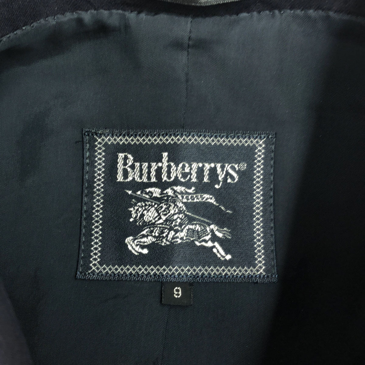 Burberrys バーバリーズ 90s オールド ウールジャケット 9 ネイビー レディース