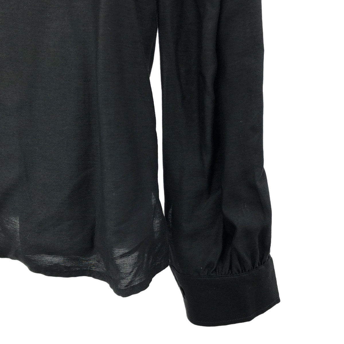 AMERI UNDRESSED アメリ 長袖 レース襟付き シャツ F ブラック系 ブラウス レディース