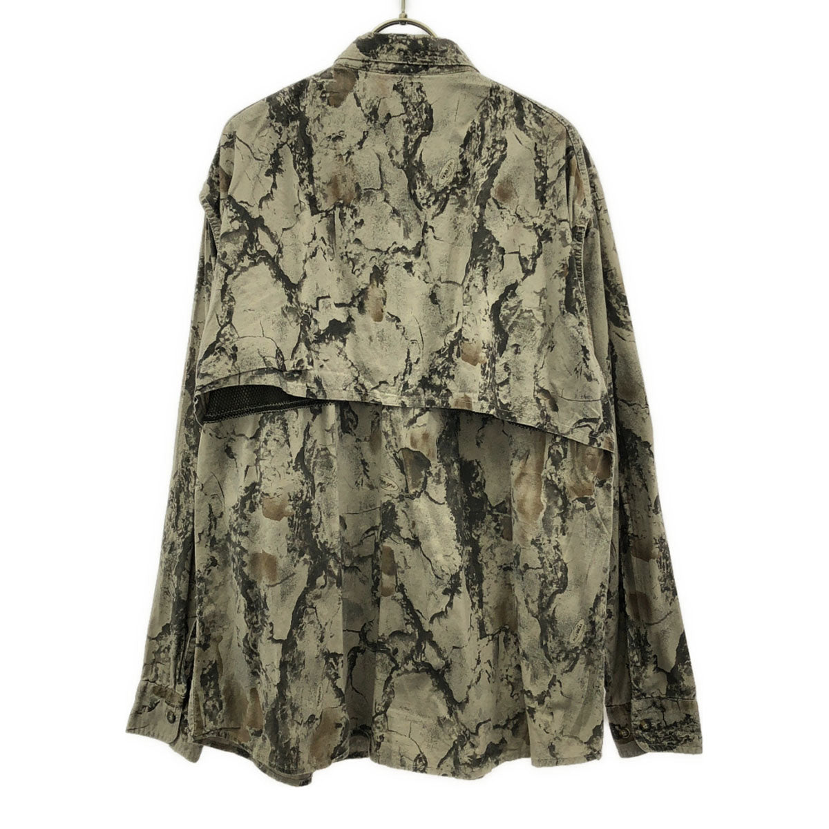 WOOLRICH ウールリッチ 90s オールド ムラ染め 長袖 ボタンダウンシャツ L グレー系 ヨーク裏メッシュ メンズ