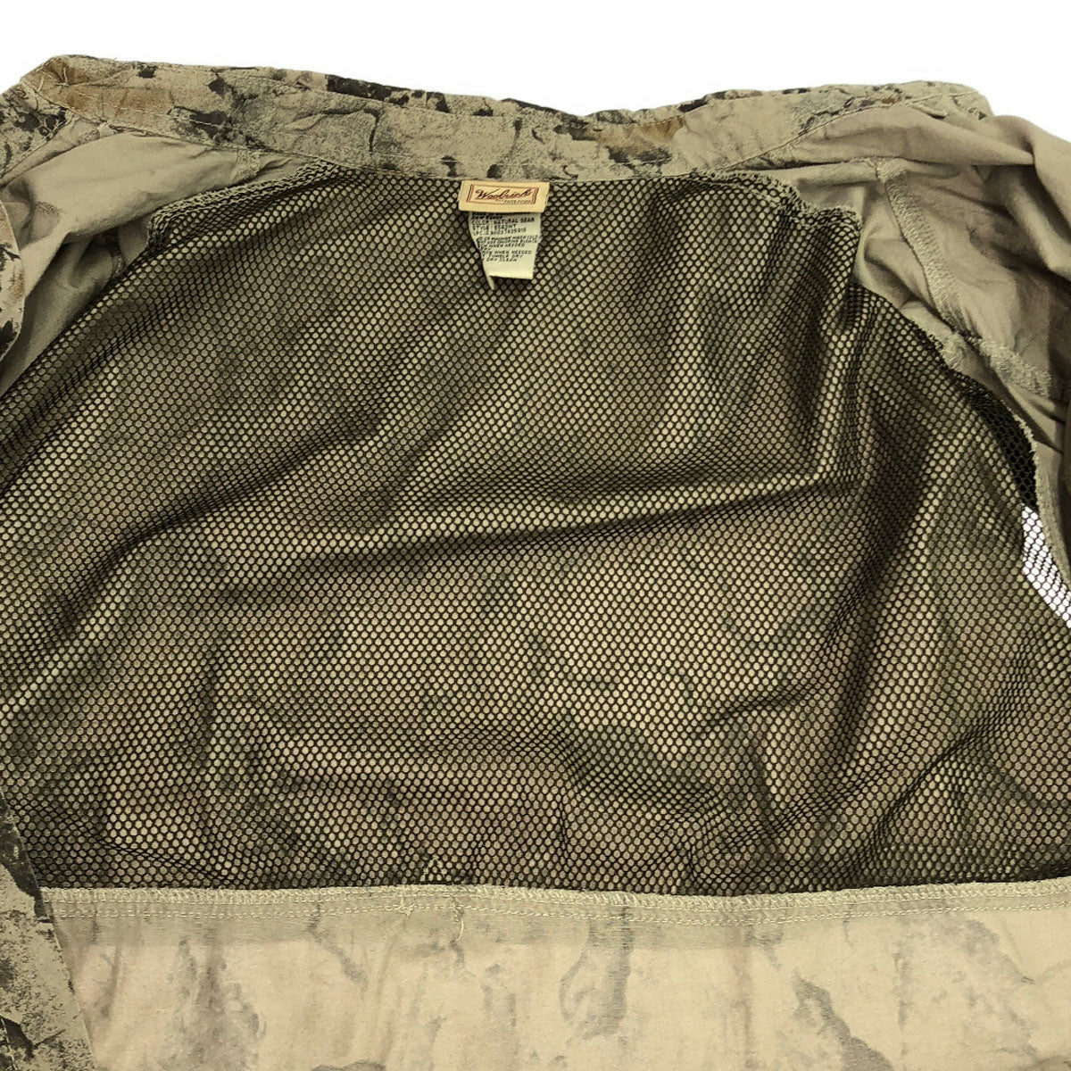 WOOLRICH ウールリッチ 90s オールド ムラ染め 長袖 ボタンダウンシャツ L グレー系 ヨーク裏メッシュ メンズ