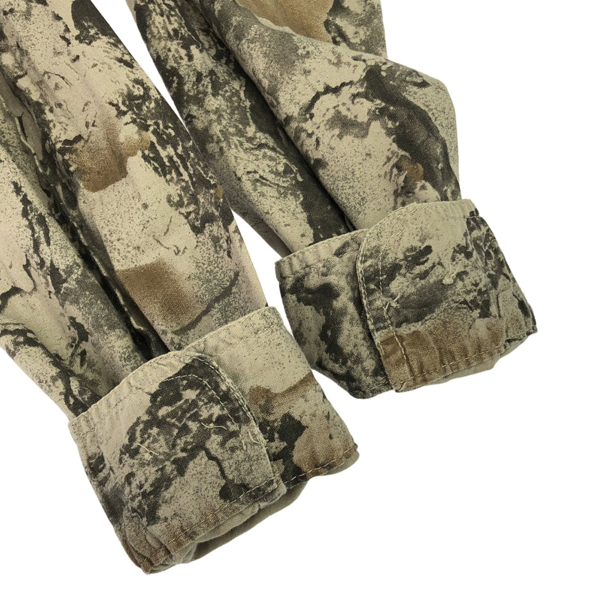 WOOLRICH ウールリッチ 90s オールド ムラ染め 長袖 ボタンダウンシャツ L グレー系 ヨーク裏メッシュ メンズ