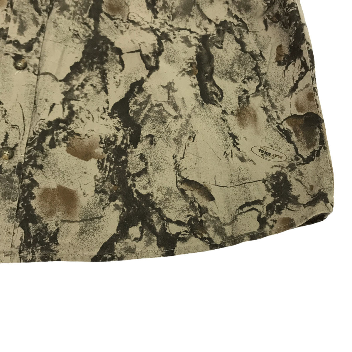 WOOLRICH ウールリッチ 90s オールド ムラ染め 長袖 ボタンダウンシャツ L グレー系 ヨーク裏メッシュ メンズ