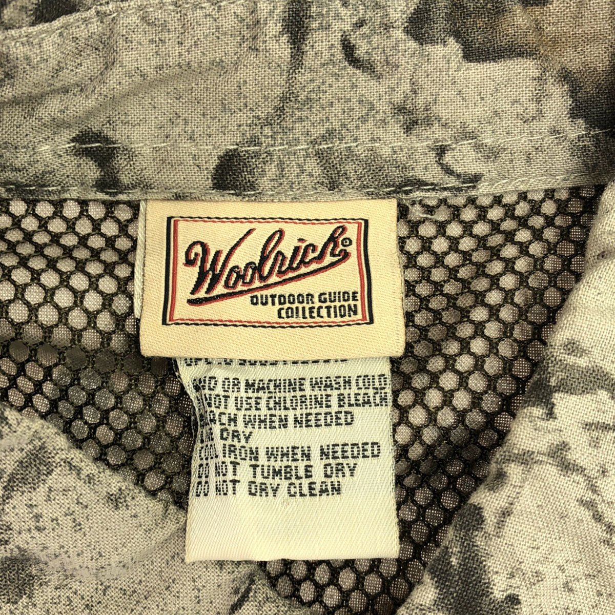 WOOLRICH ウールリッチ 90s オールド ムラ染め 長袖 ボタンダウンシャツ L グレー系 ヨーク裏メッシュ メンズ