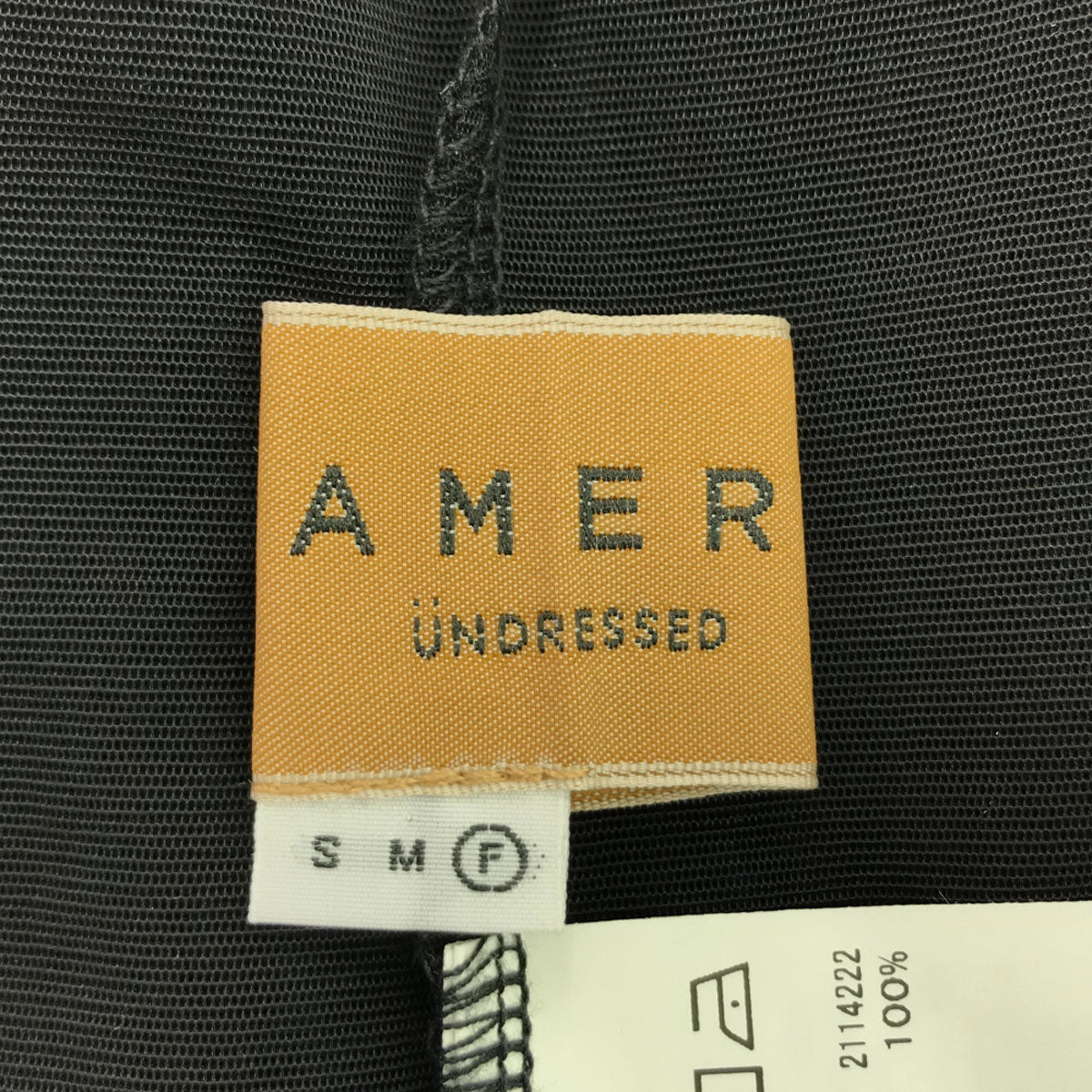 AMERI UNDRESSED アメリ 長袖 シースルー カットソー F ブラック レディース