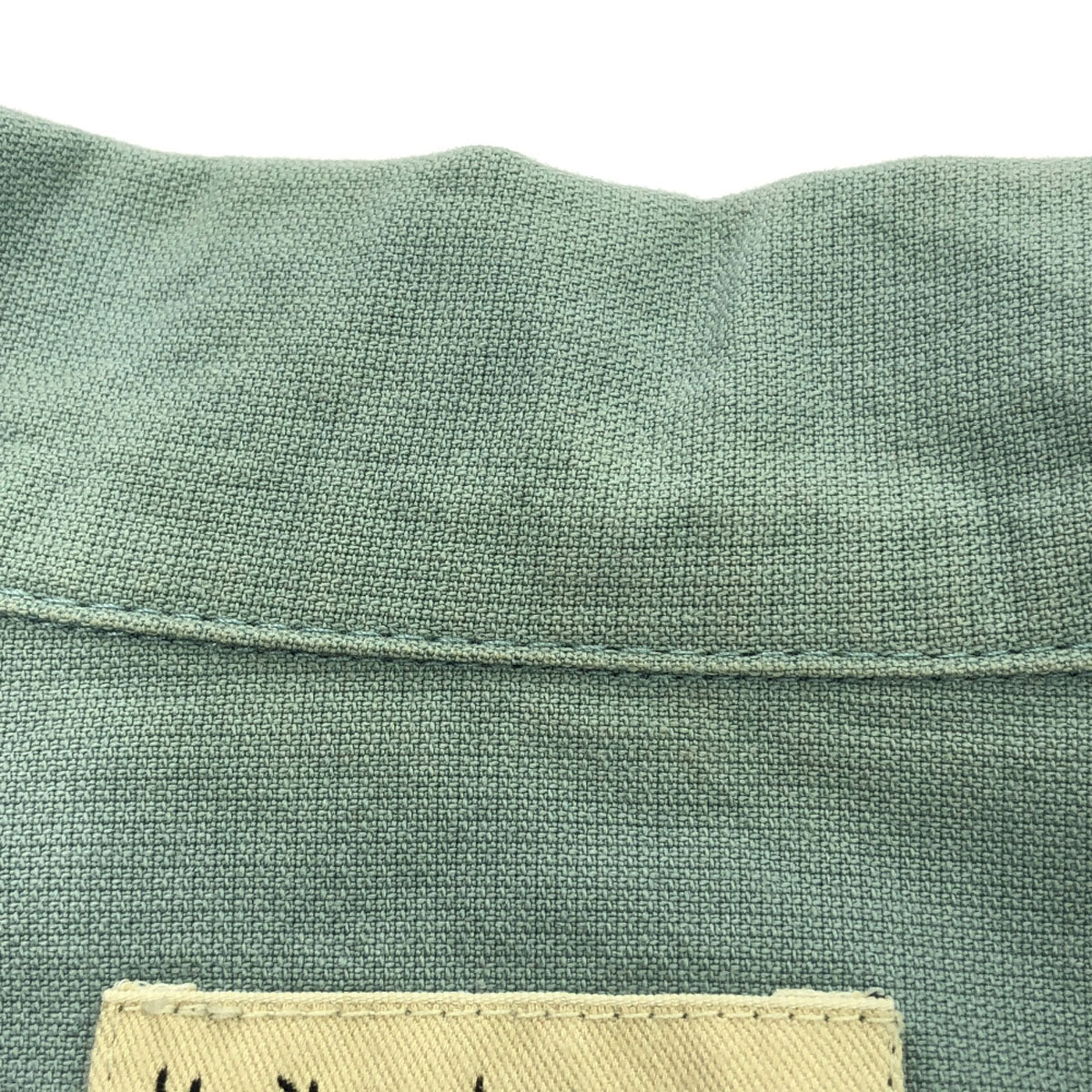 Nudie Jeans ヌーディージーンズ プリント柄 半袖 コットンシャツ S ライトブルー メンズ