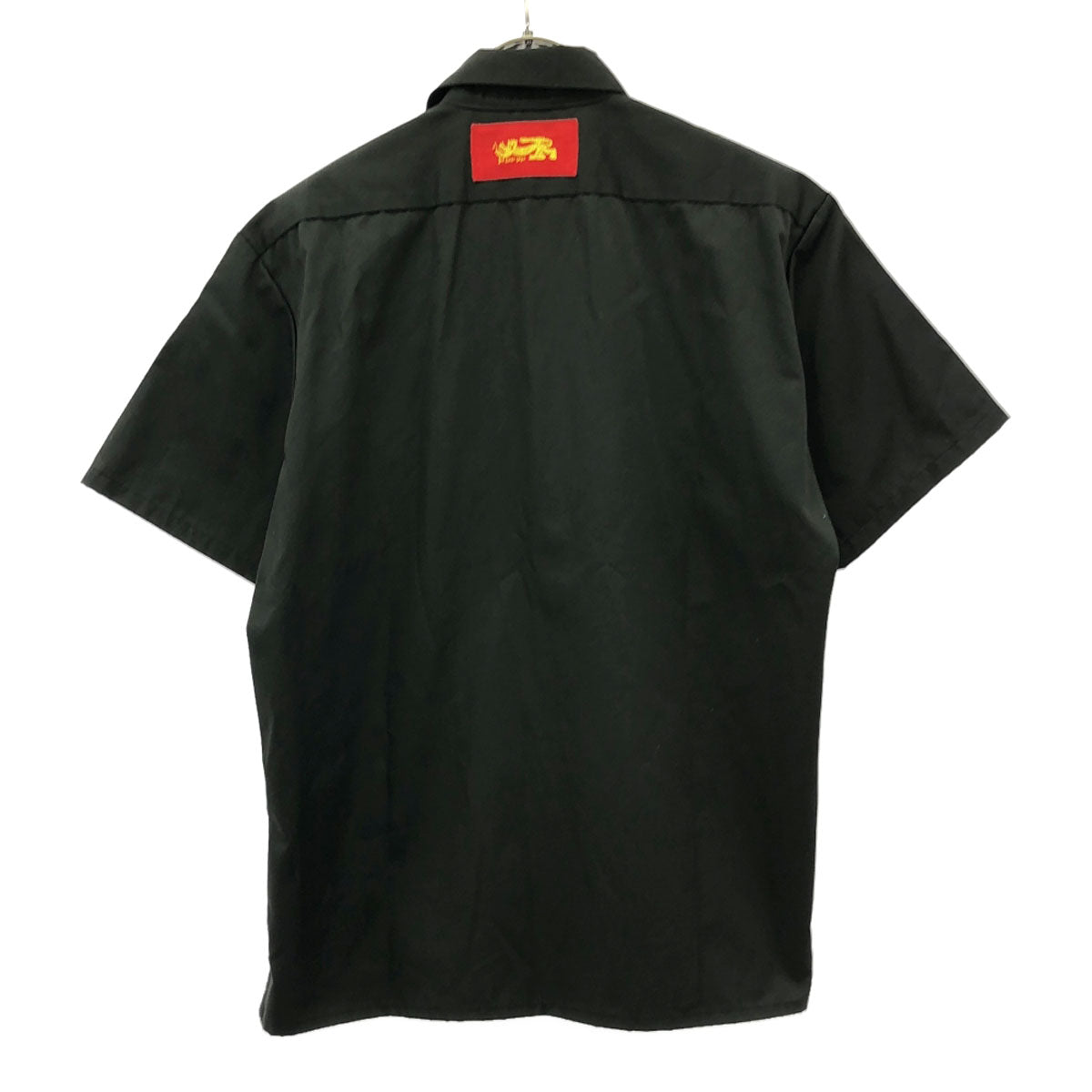CREAM SODA クリームソーダ 日本製 PINK DRAGON ワッペン 半袖 ワークシャツ M ブラック メンズ