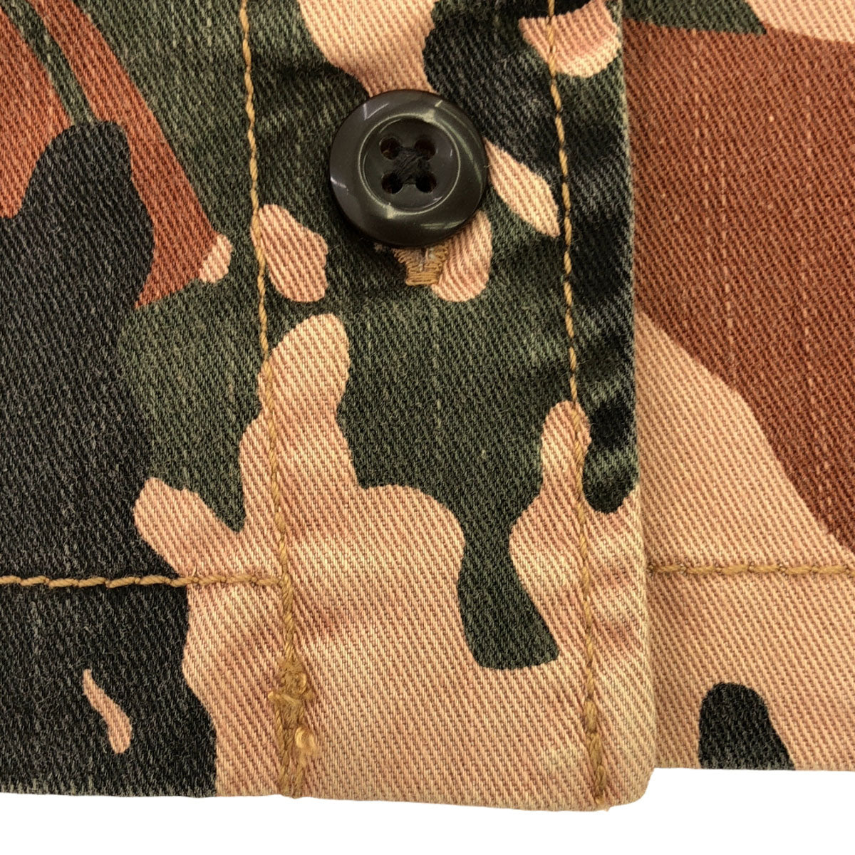 DIESEL ディーゼル カモフラ 半袖 ジャケット XS カーキ系 迷彩柄 レディース