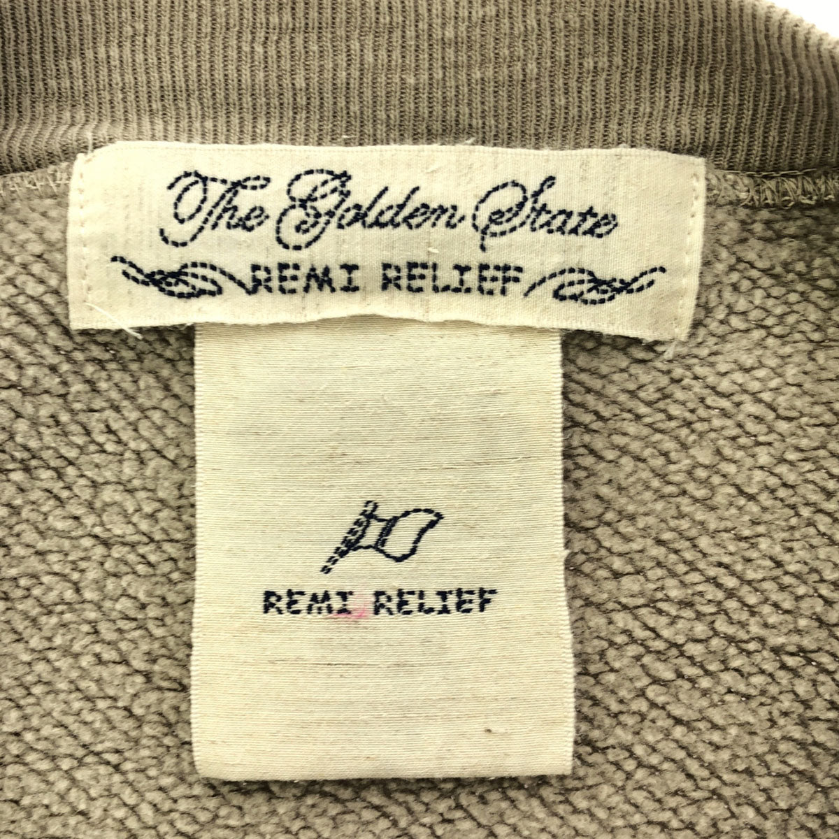 REMI RELIEF レミレリーフ 日本製 長袖 スウェット F グレー系 トレーナー メンズ