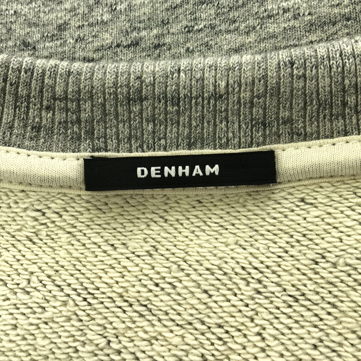 DENHAM デンハム 長袖 スウェット XS グレー 裏起毛 トレーナー メンズ