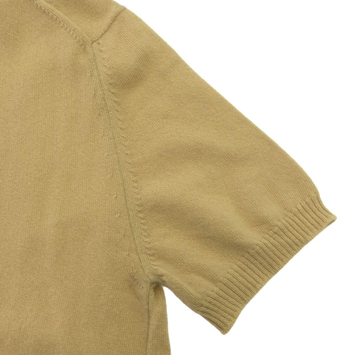 BALLANTYNE バランタイン カシミア 半袖 タートルネック セーター 38 ベージュ ニット レディース