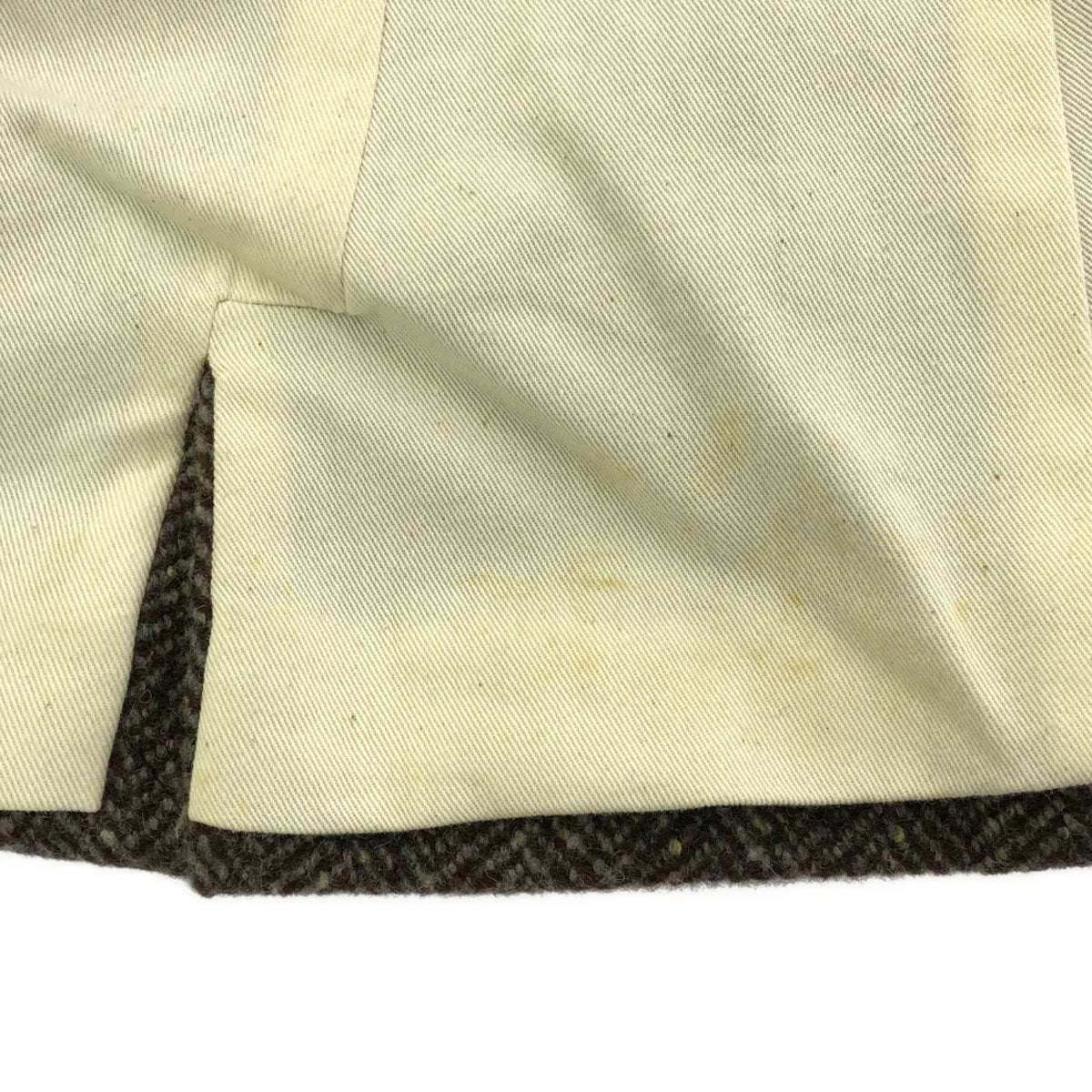 JIL SANDER ジルサンダー イタリア製 カシミヤブレンド ヘリンボーン柄 テーラードジャケット 38 ブラウン系 レディース