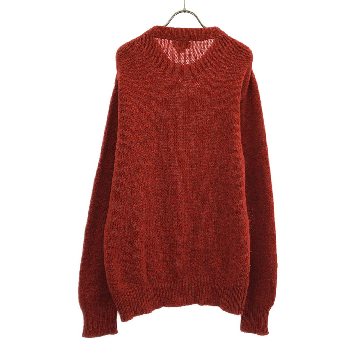 L.L.Bean エルエルビーン 80s ウールブレンド ヴィンテージ 長袖 クルーネック ニット L レッド セーター メンズ