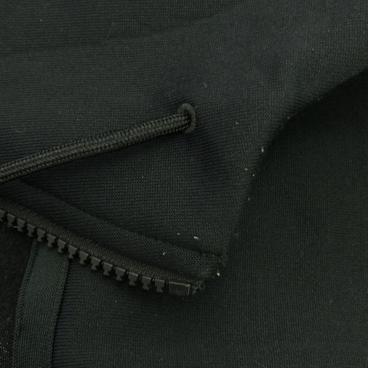 Foxfire フォックスファイヤー ロゴ刺繍 フリース ジップパーカー M ブラック ダブルファスナー メンズ