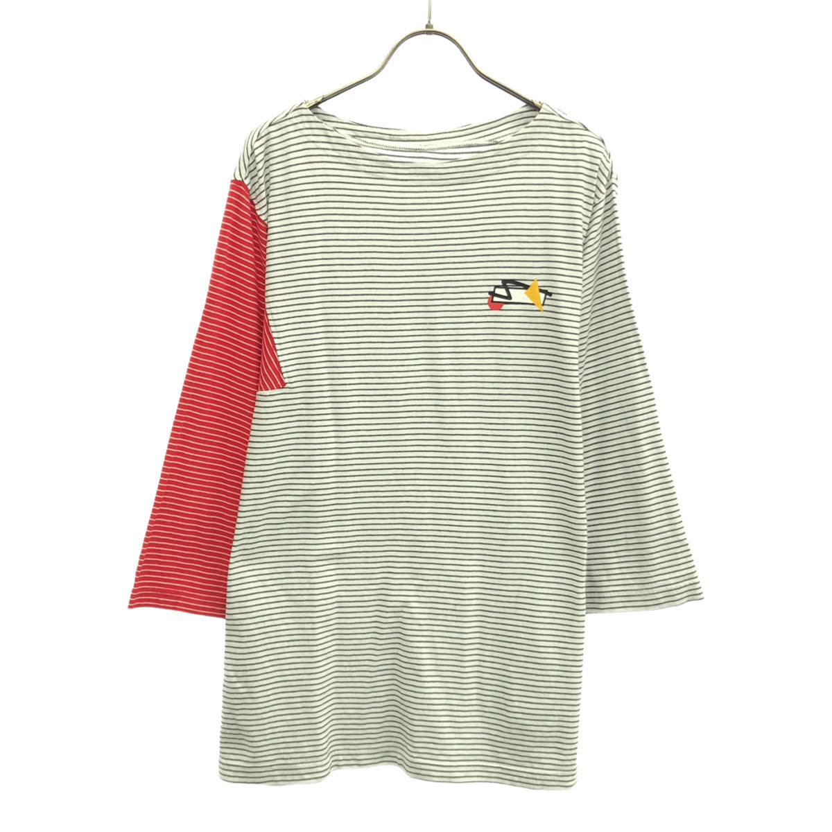 ADERERROR アーダーエラー ボーダー柄 7分袖 カットソー 3 ホワイト レディース