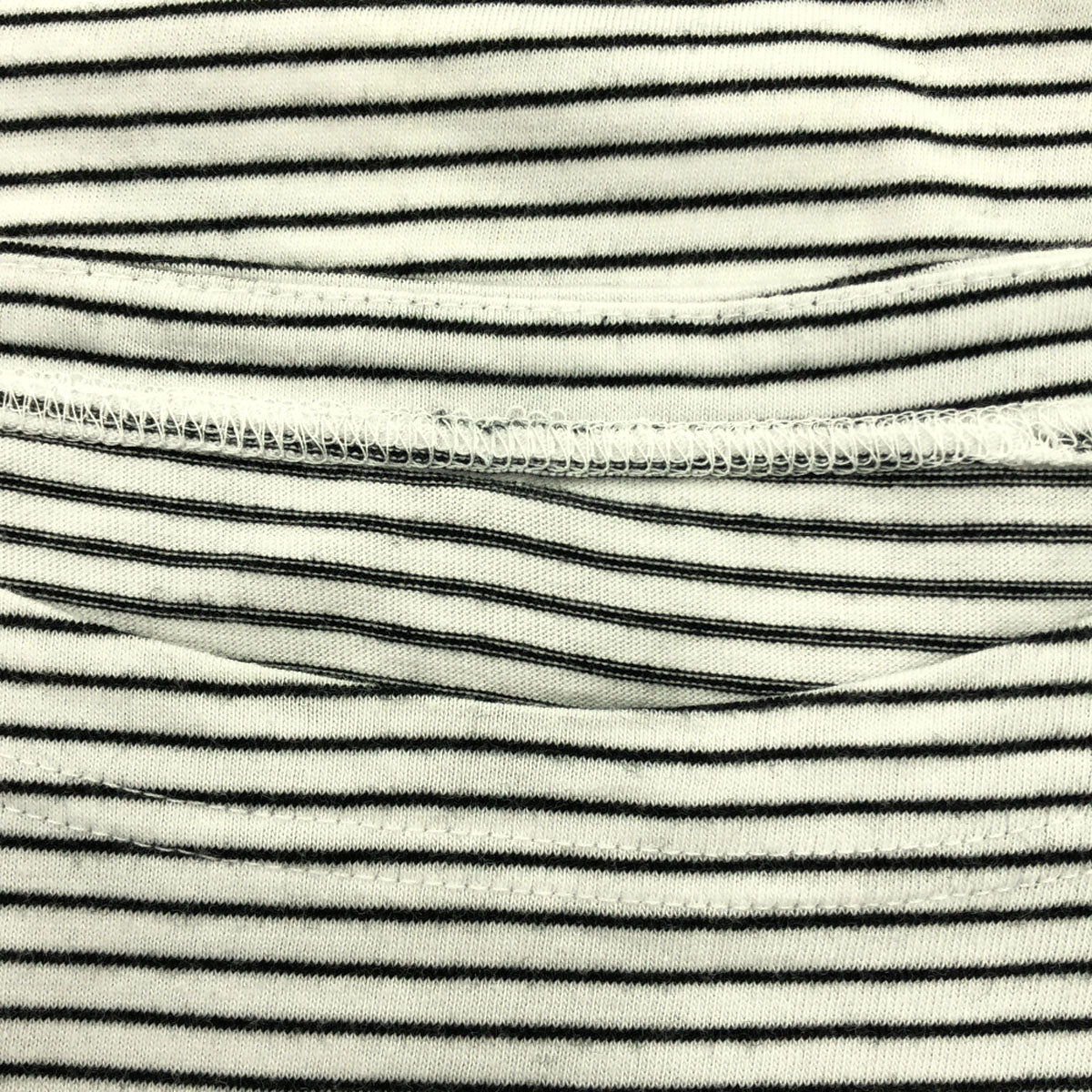 ADERERROR アーダーエラー ボーダー柄 7分袖 カットソー 3 ホワイト レディース